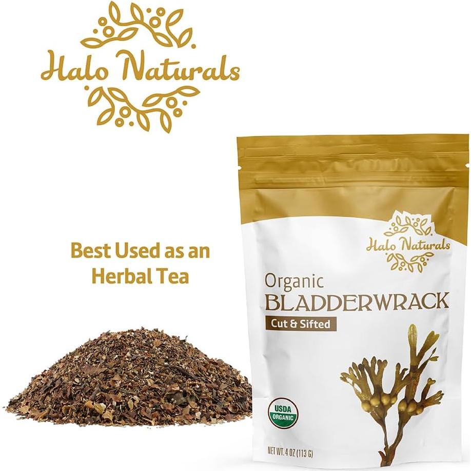 Fucus Vesiculosus Orgánico Cortado 113g Halo Naturals