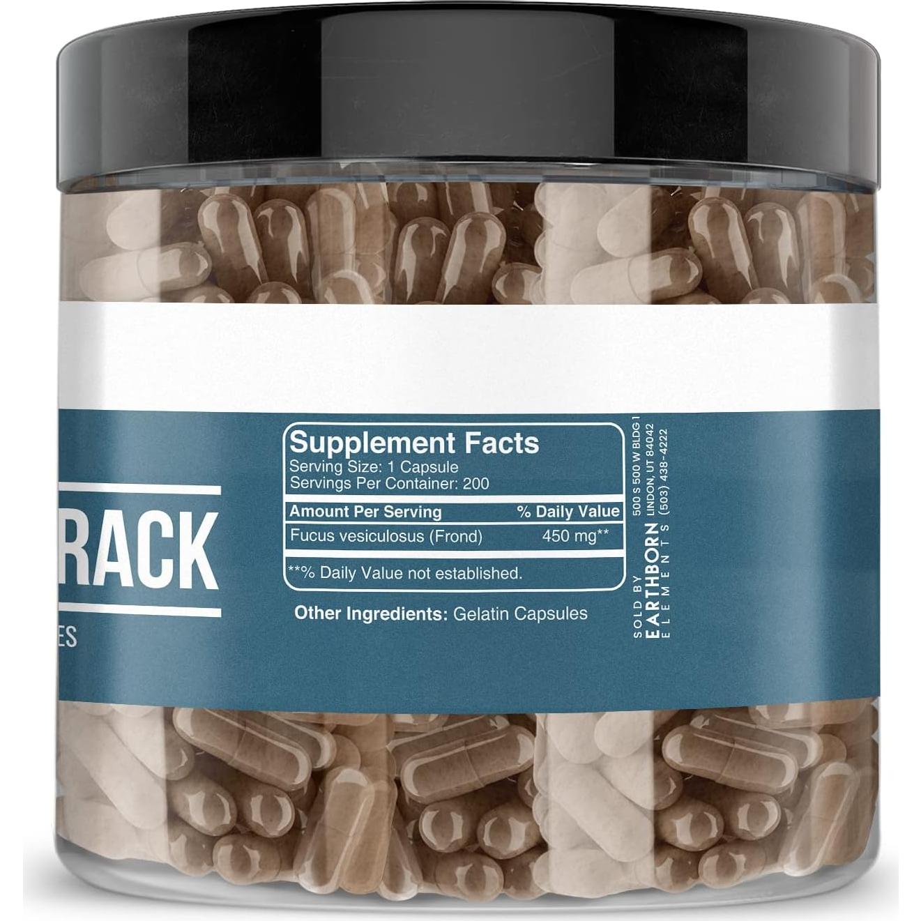 Cápsulas de Bladderwrack Elementos de la Tierra 200 Unidades