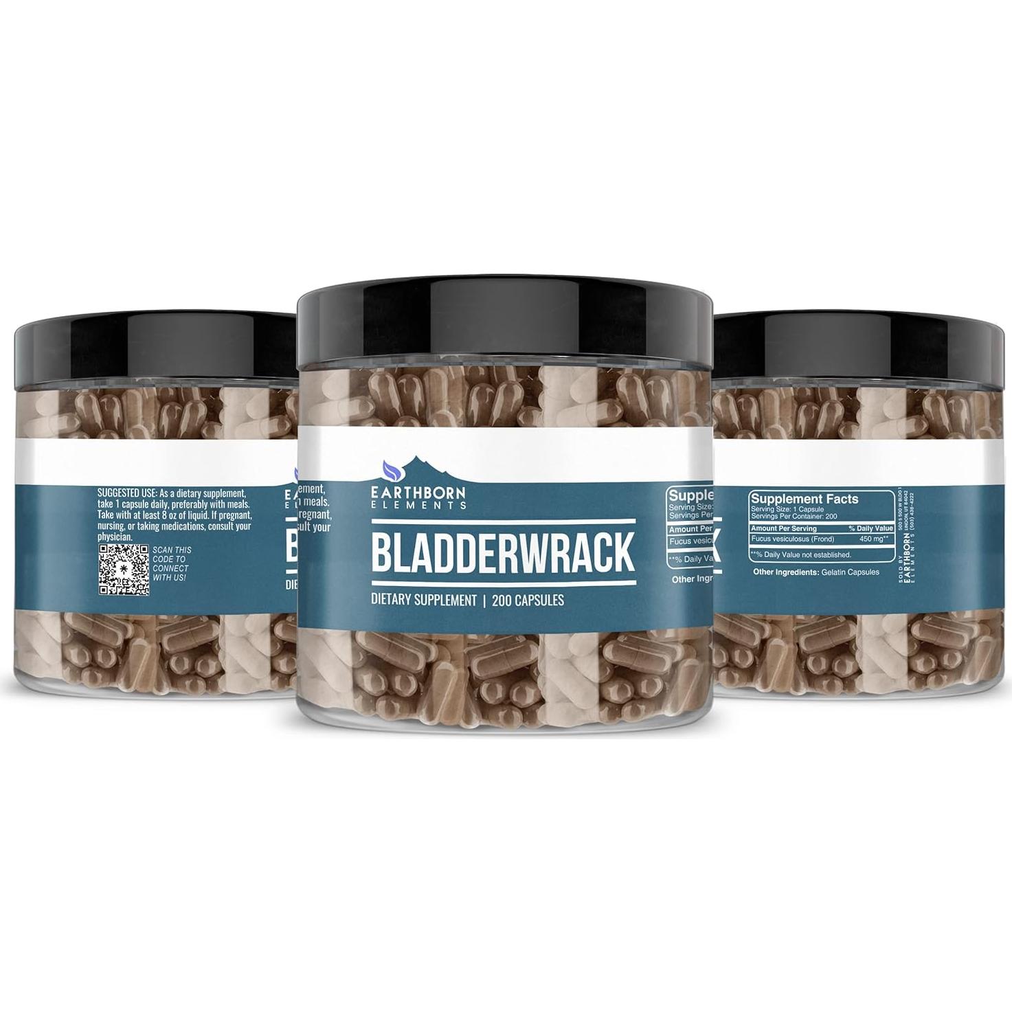 Cápsulas de Bladderwrack Elementos de la Tierra 200 Unidades