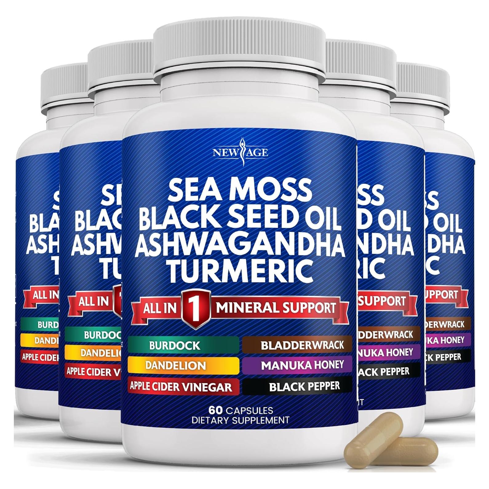 Suplemento de Musgo Marino Nueva Era 60 Cápsulas 408g