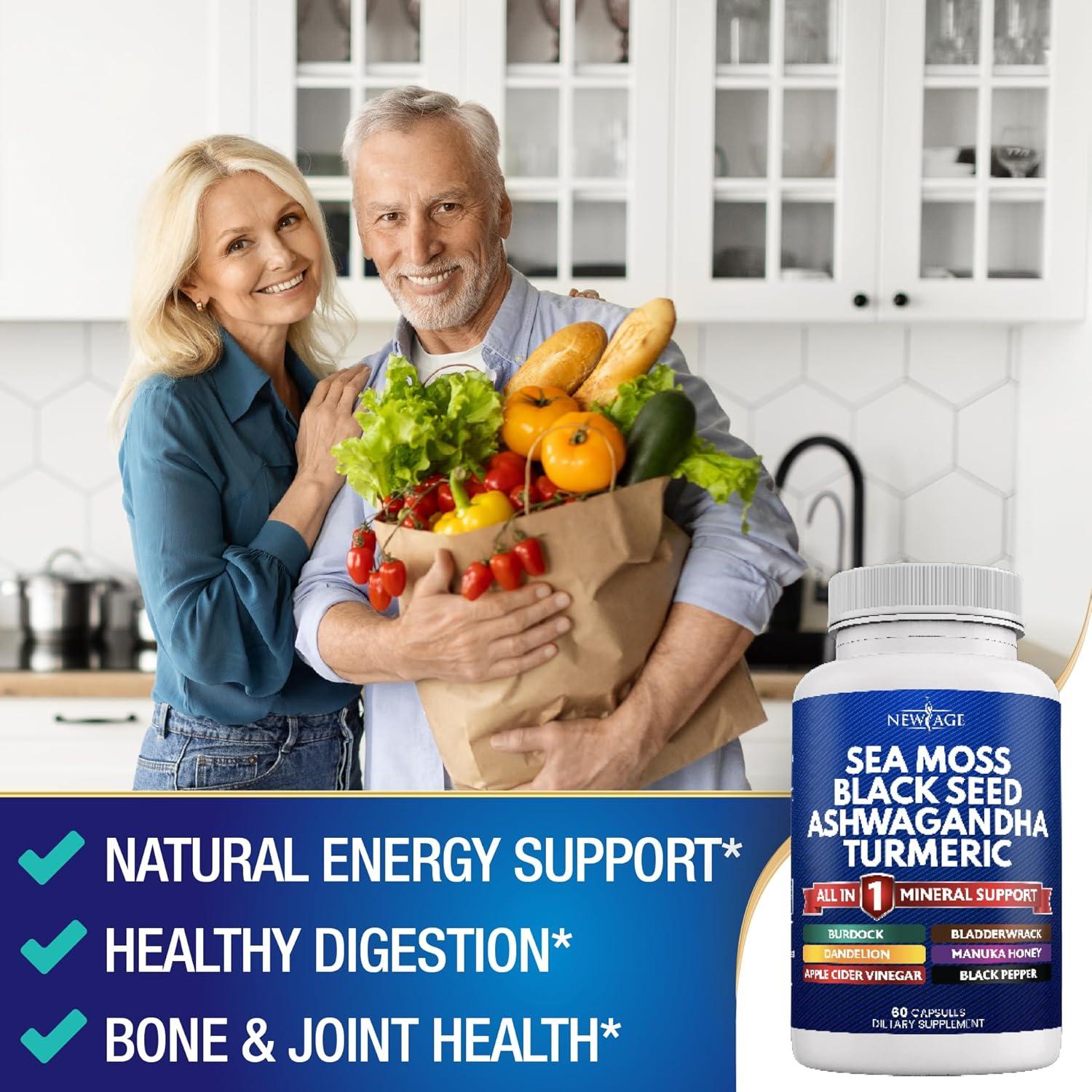 Suplemento de Musgo Marino Nueva Era 60 Cápsulas 408g