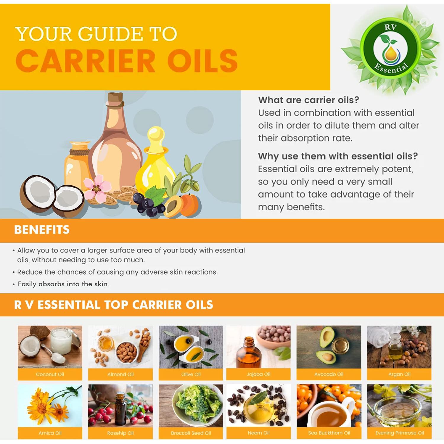 Aceite de Nuez Kukui R V Essential 100% Puro 50ml Prensado en Frío