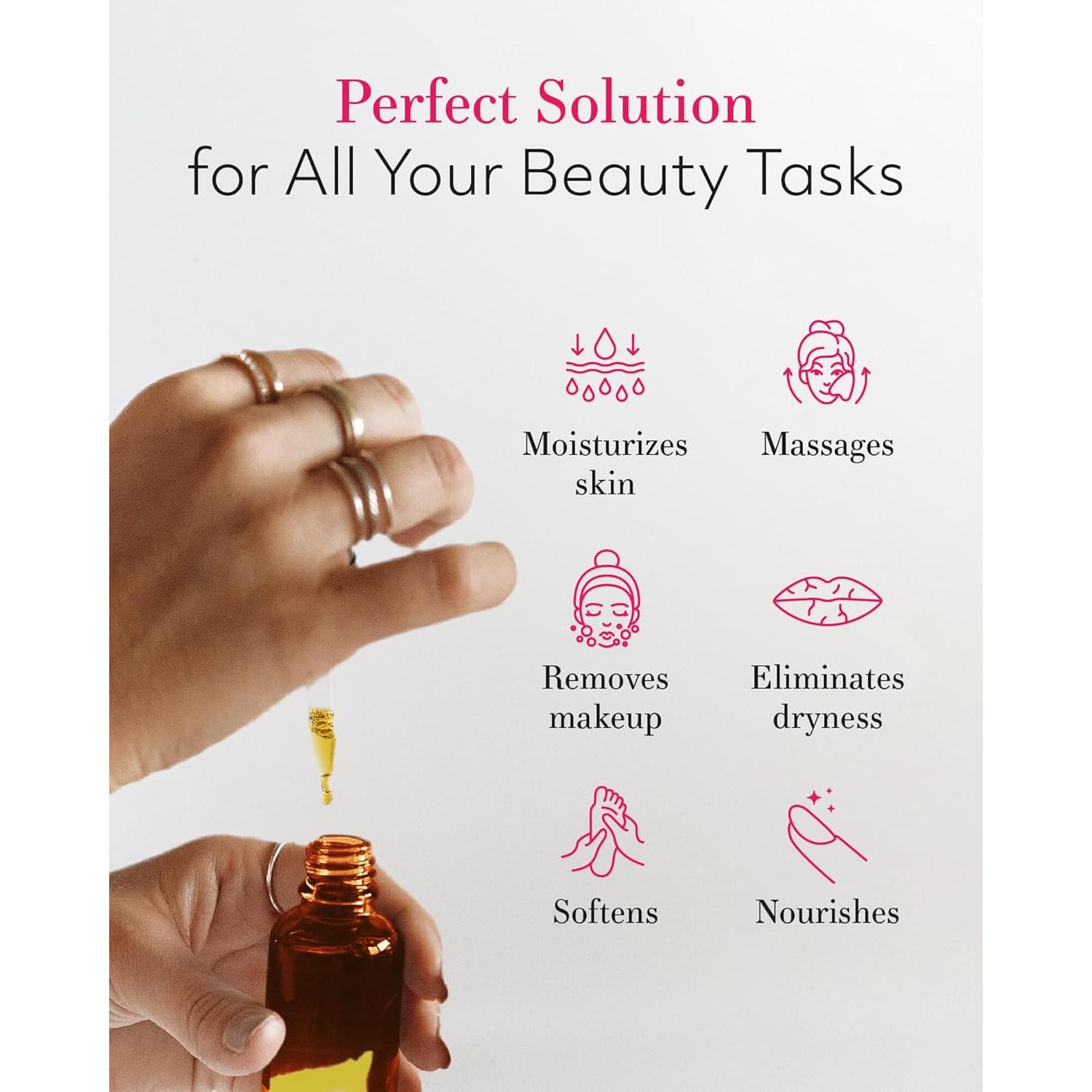 Aceite de Jojoba Orgánico Leven Rose 118 ml Hidratante Piel y Cabello