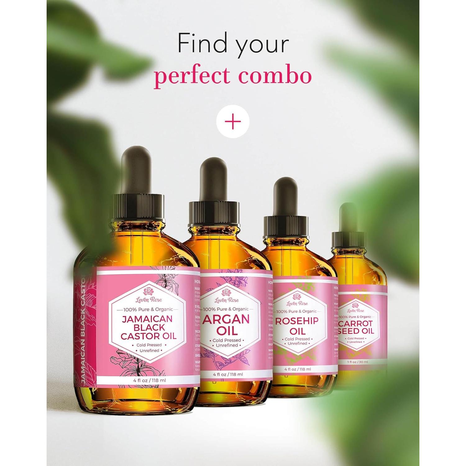 Aceite de Jojoba Orgánico Leven Rose 118 ml Hidratante Piel y Cabello