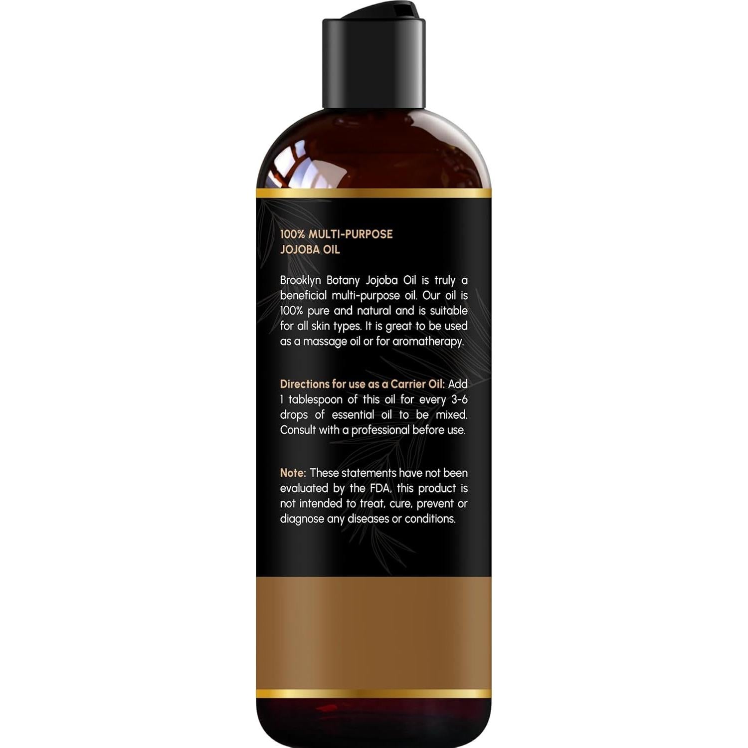 Aceite de Jojoba Orgánico Brooklyn Botany 230g - Piel y Cabello