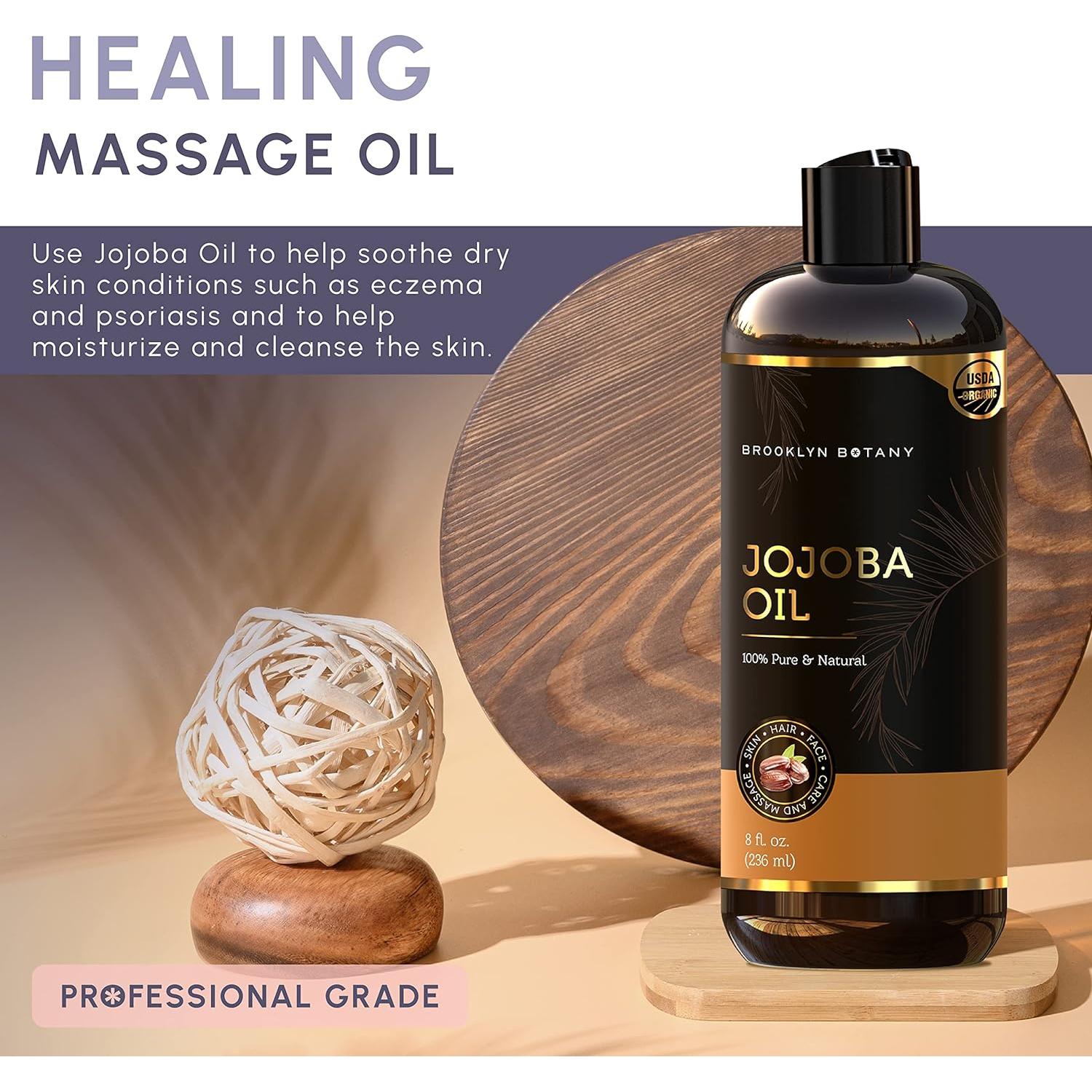 Aceite de Jojoba Orgánico Brooklyn Botany 230g - Piel y Cabello