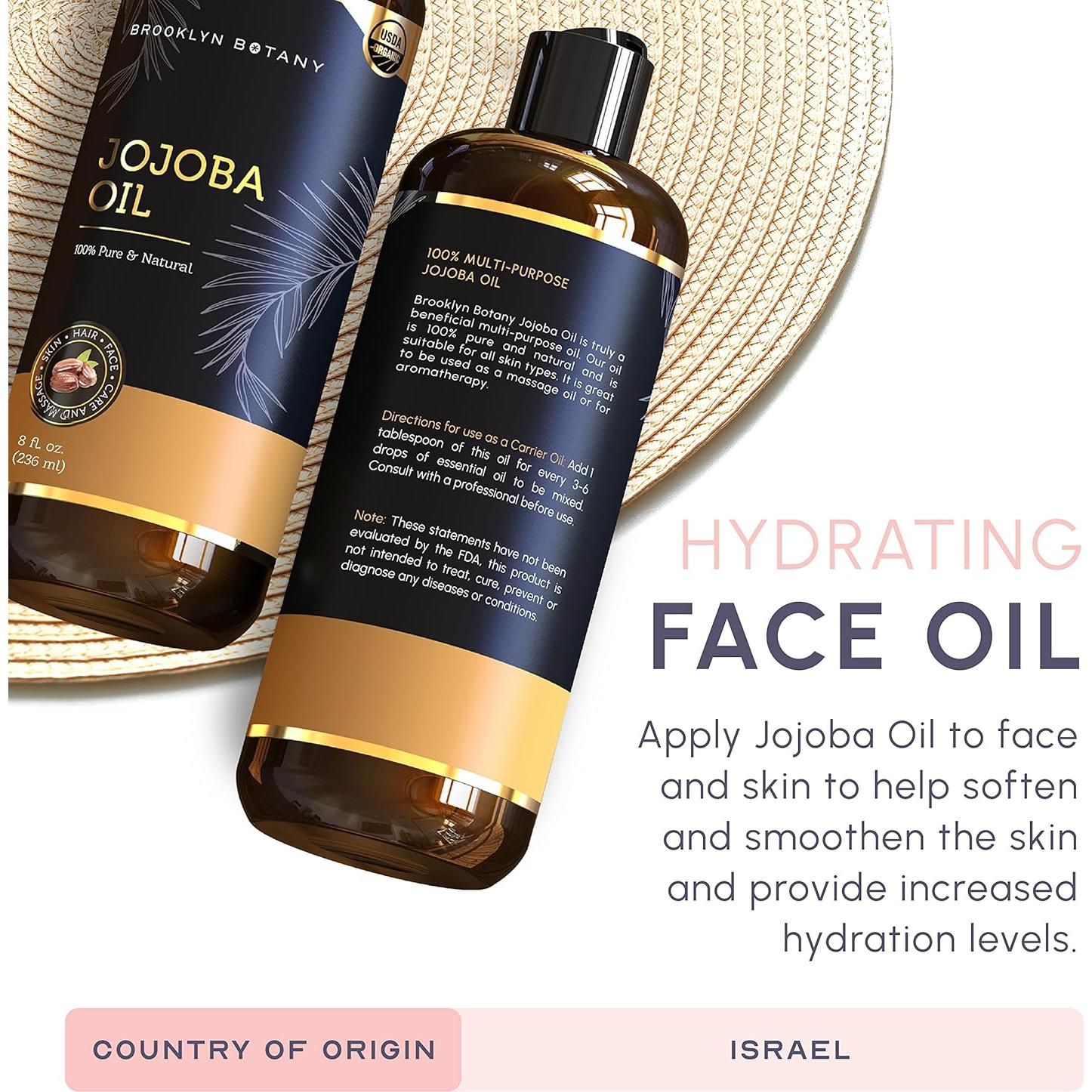 Aceite de Jojoba Orgánico Brooklyn Botany 230g - Piel y Cabello