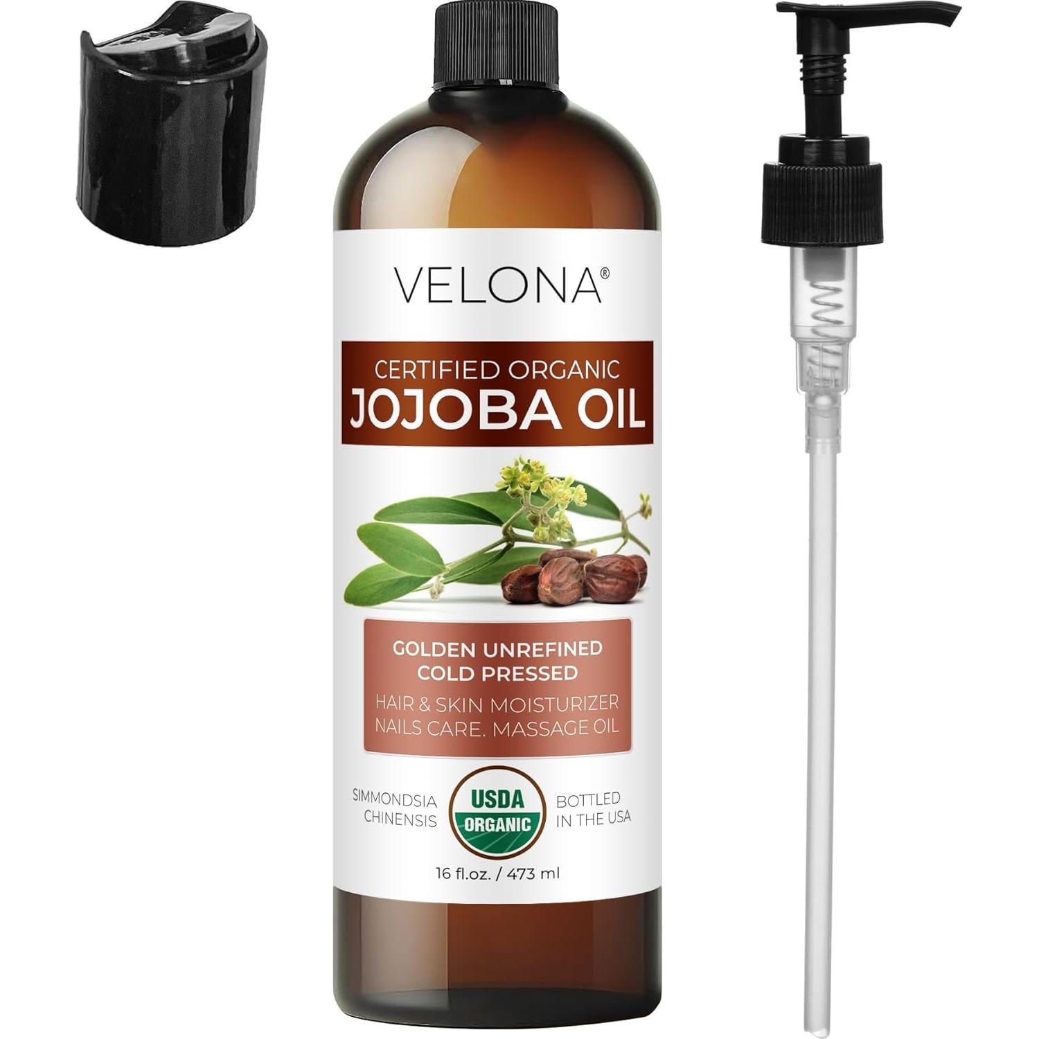 Aceite de Jojoba Orgánico Velona 473ml - Puro y Natural