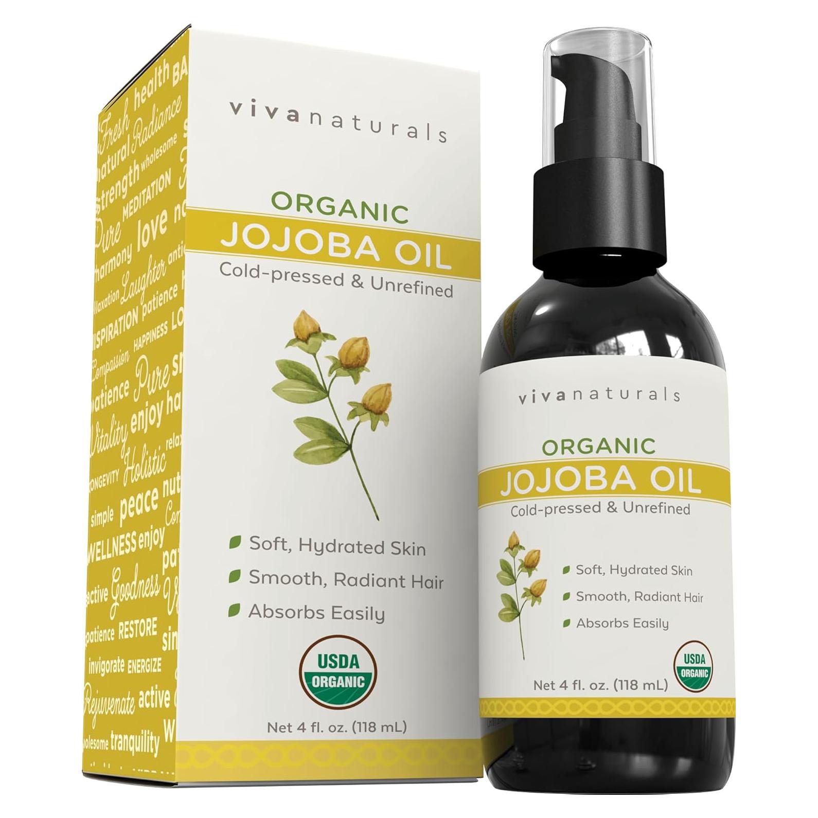 Aceite de Jojoba Orgánico Viva Naturals 118 ml - Hidratante Facial