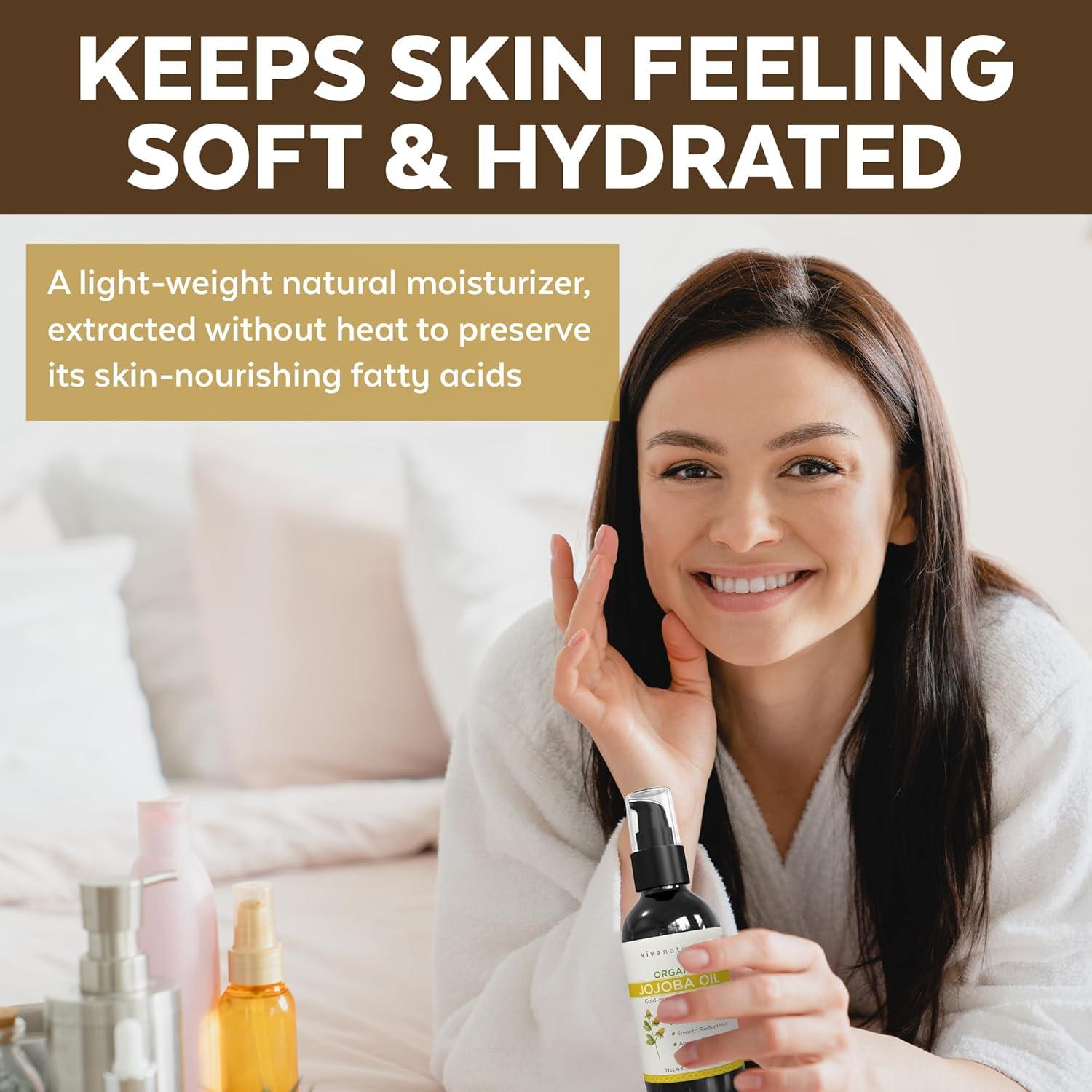 Aceite de Jojoba Orgánico Viva Naturals 118 ml - Hidratante Facial