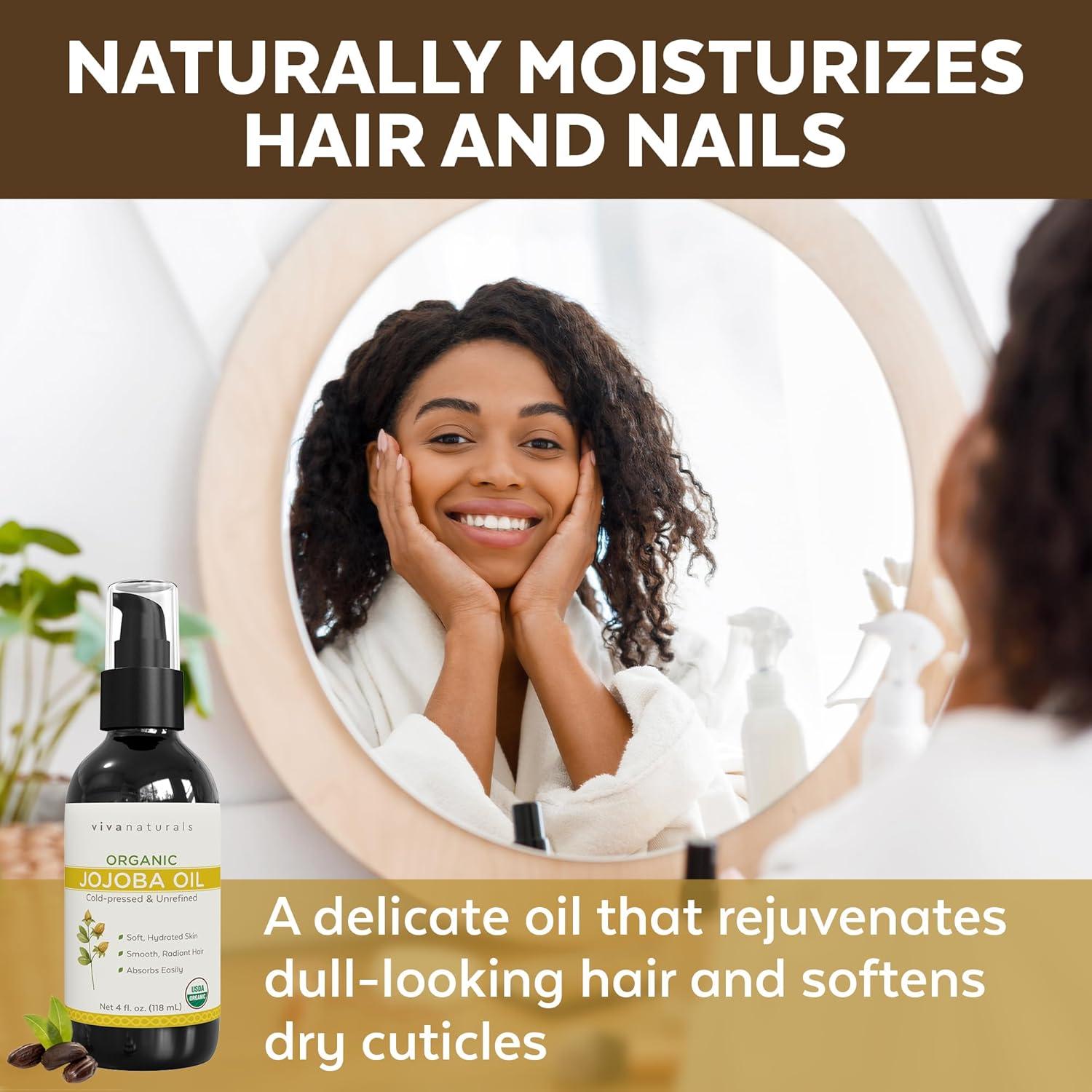 Aceite de Jojoba Orgánico Viva Naturals 118 ml - Hidratante Facial