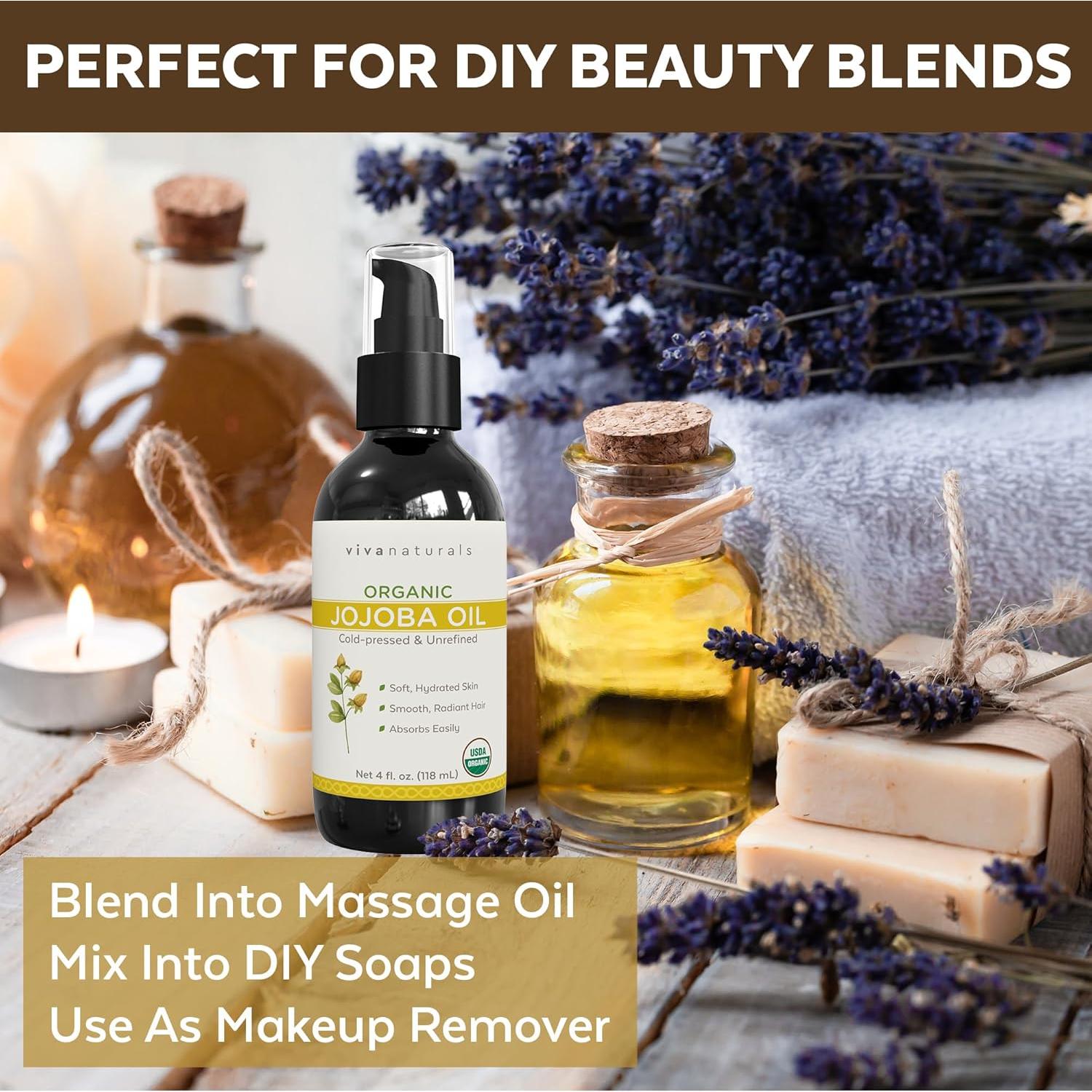 Aceite de Jojoba Orgánico Viva Naturals 118 ml - Hidratante Facial