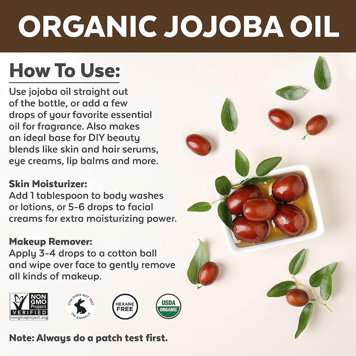 Aceite de Jojoba Orgánico Viva Naturals 118 ml - Hidratante Facial