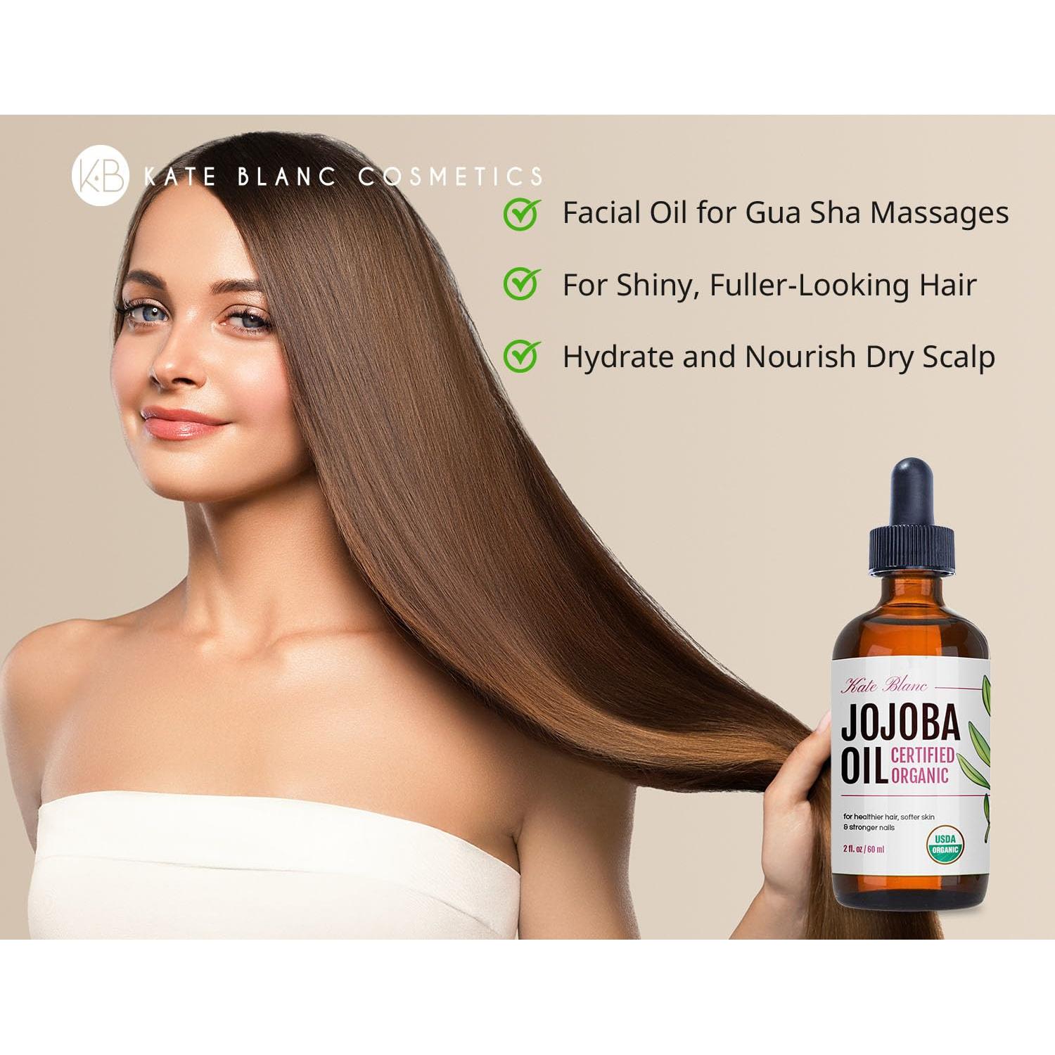 Aceite de Jojoba Orgánico Kate Blanc 59ml - Hidratante Facial y Capilar