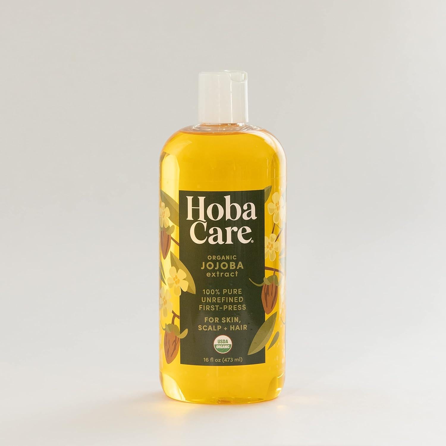 Aceite de Jojoba Orgánico HobaCare 480ml - Piel y Cabello