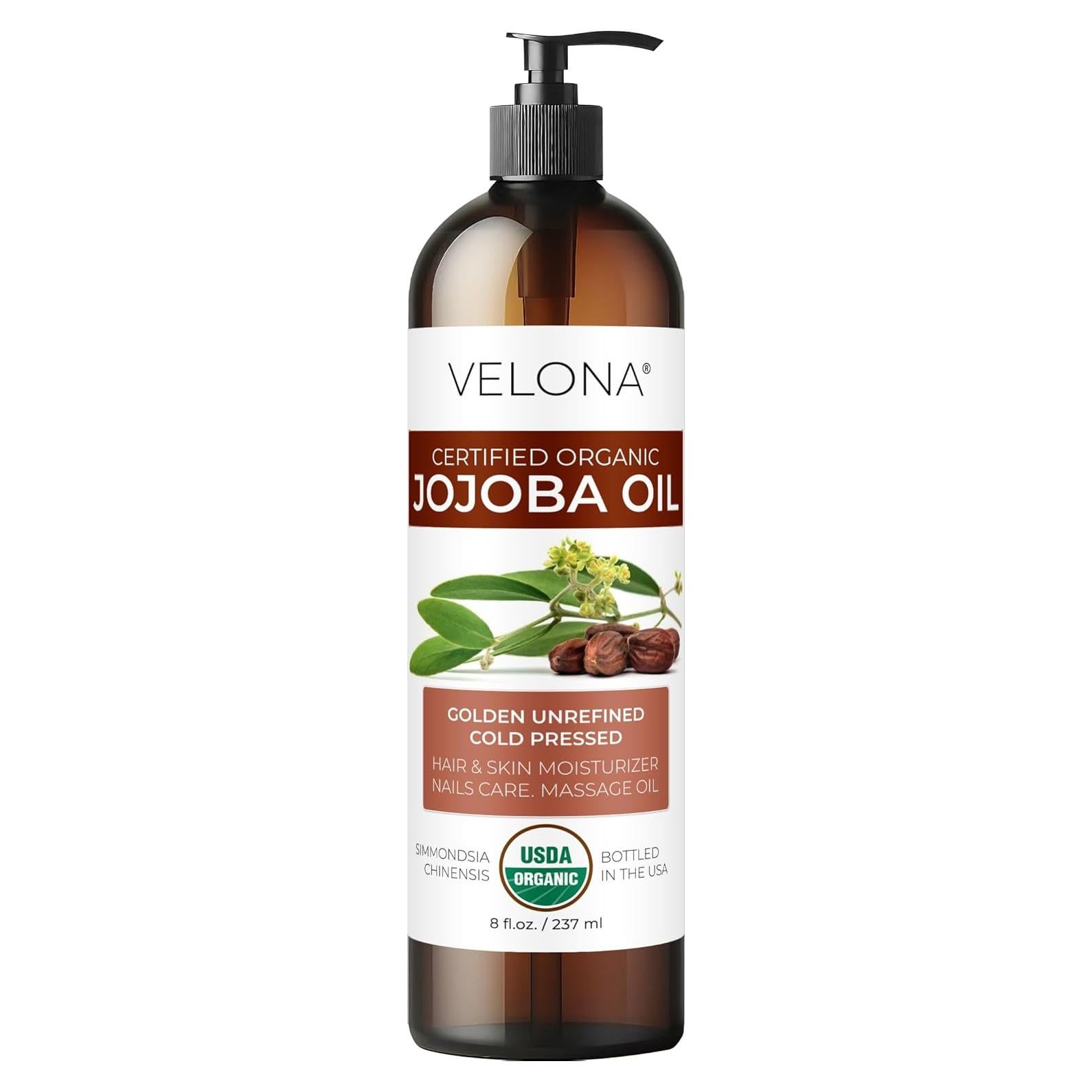 Aceite de Jojoba Orgánico Velona 236ml Prensado en Frío