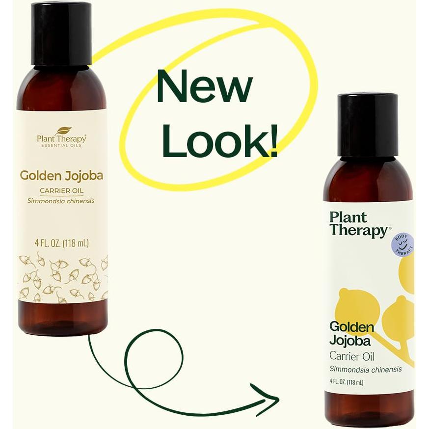 Aceite Portador de Jojoba Dorada Plant Therapy 118 ml 100% Puro