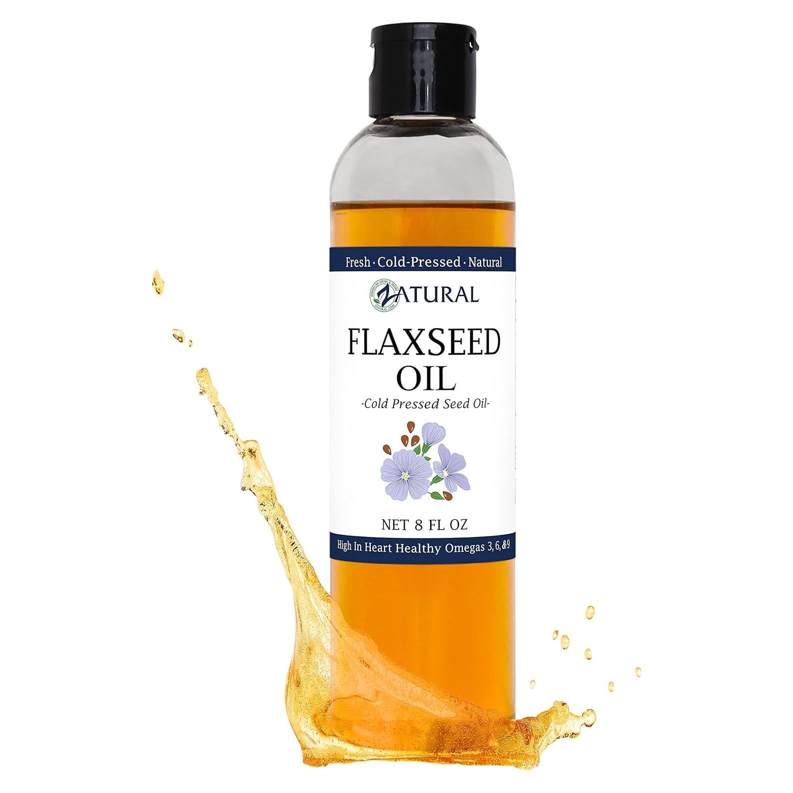 Aceite de Semilla de Lino Zatural 227g Prensado en Frío Omega-3