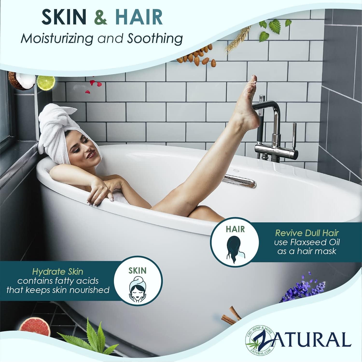 Aceite de Semilla de Lino Zatural 227g Prensado en Frío Omega-3