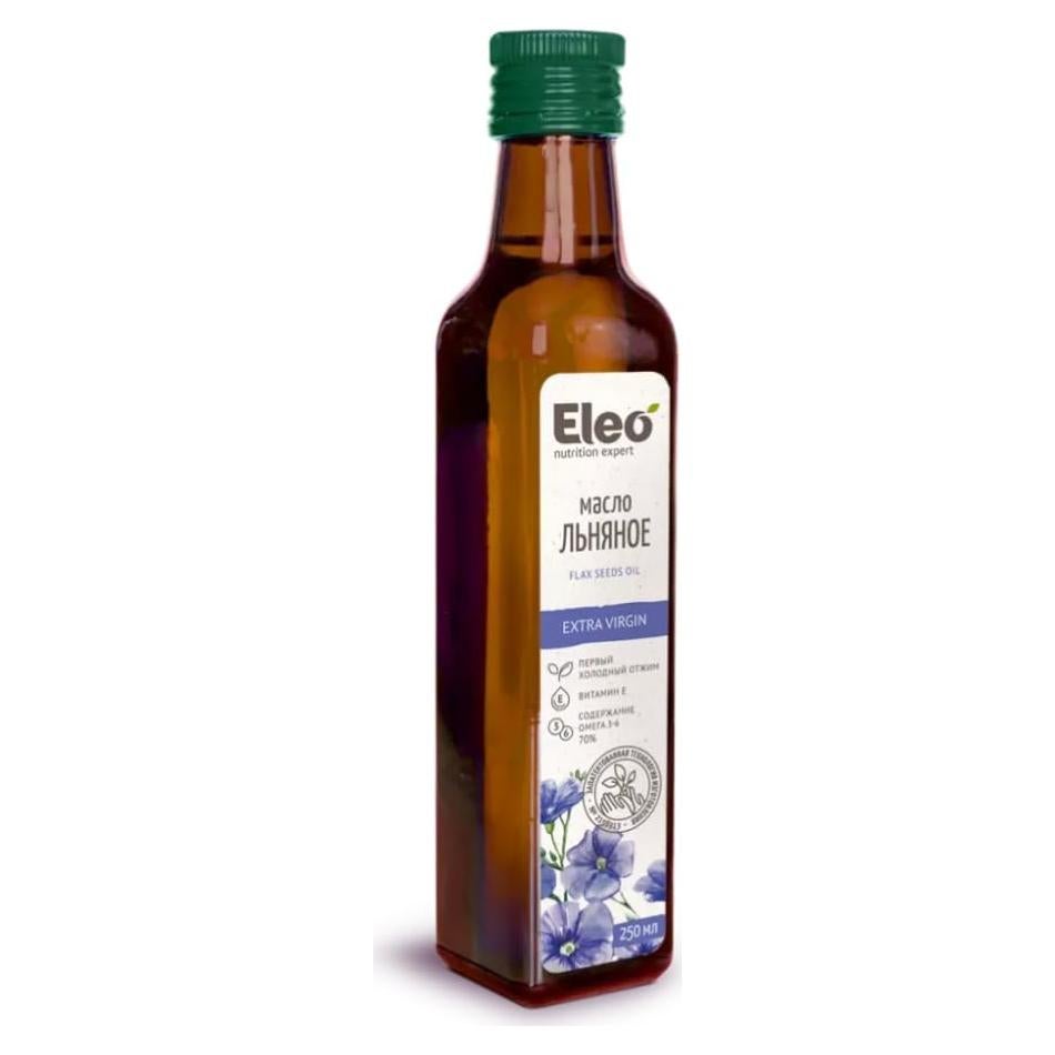 Aceite de Semilla de Lino Eleo 250ml Vegano Extra Virgen Prensado en Frío