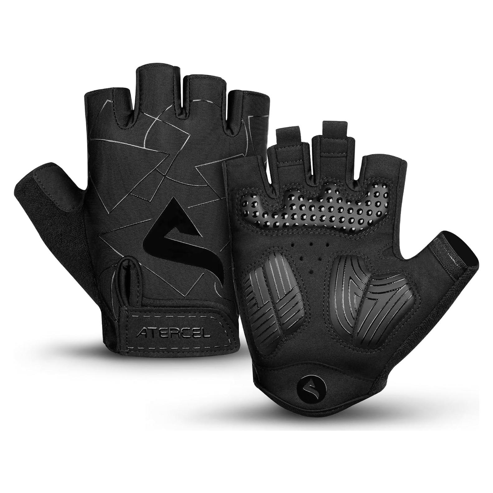 Guantes de Ciclismo ATERCEL CCG01 Negros para Hombres