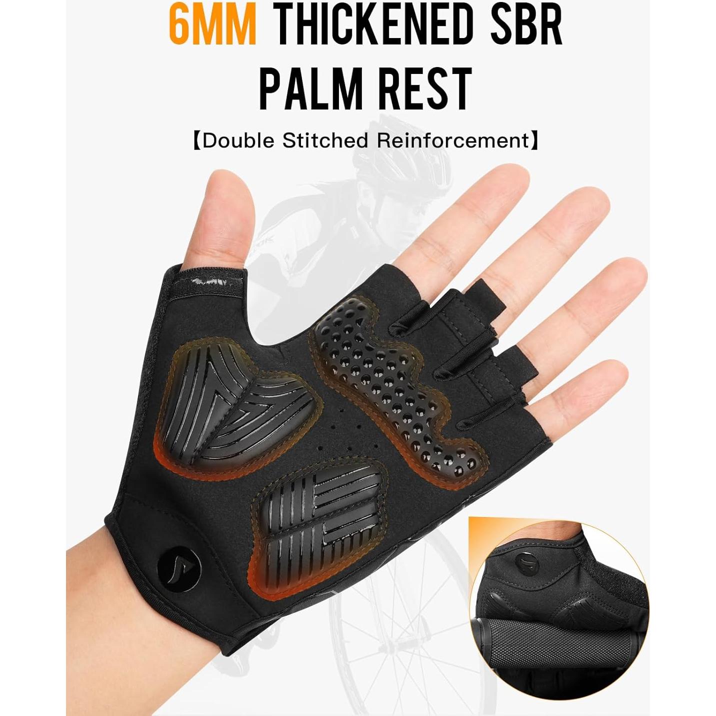 Guantes de Ciclismo ATERCEL CCG01 Negros para Hombres