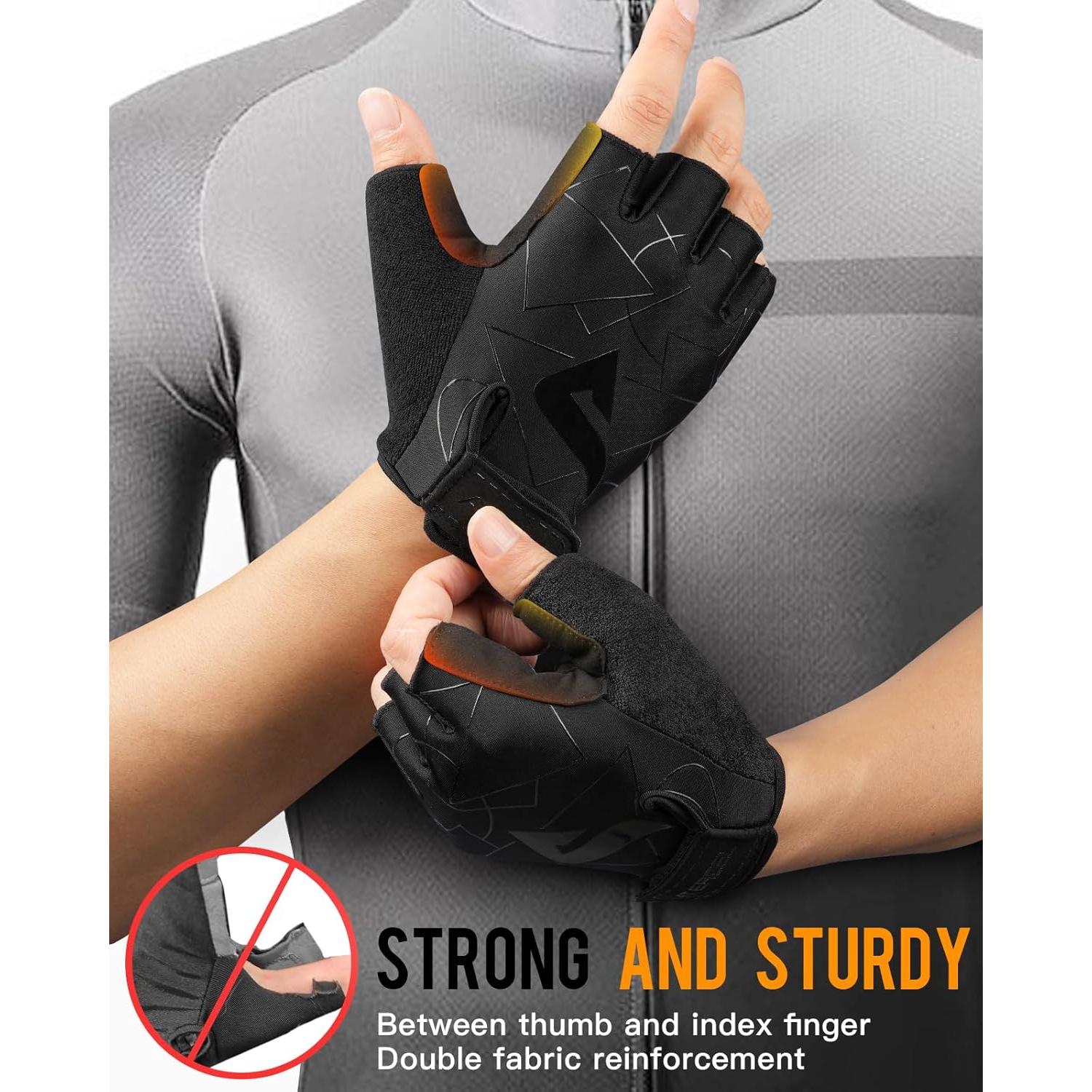 Guantes de Ciclismo ATERCEL CCG01 Negros para Hombres