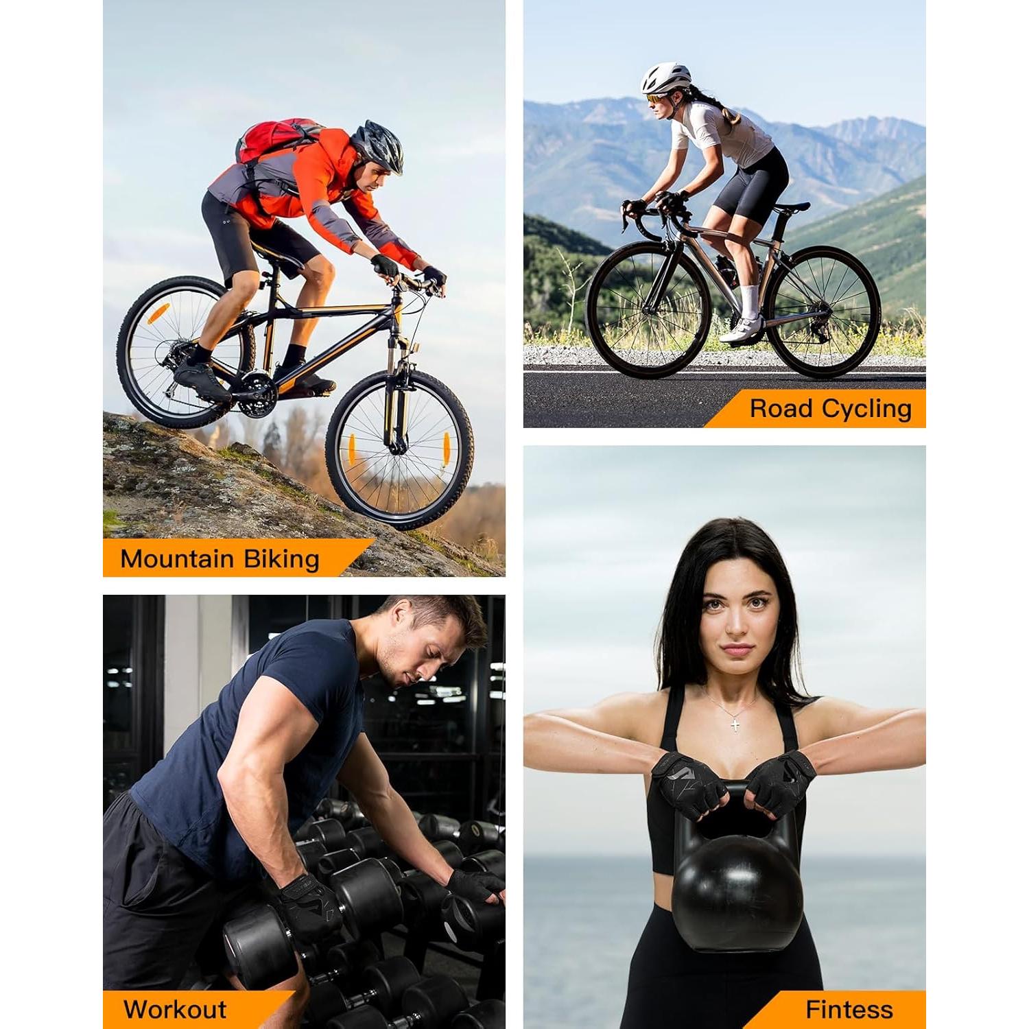 Guantes de Ciclismo ATERCEL CCG01 Negros para Hombres