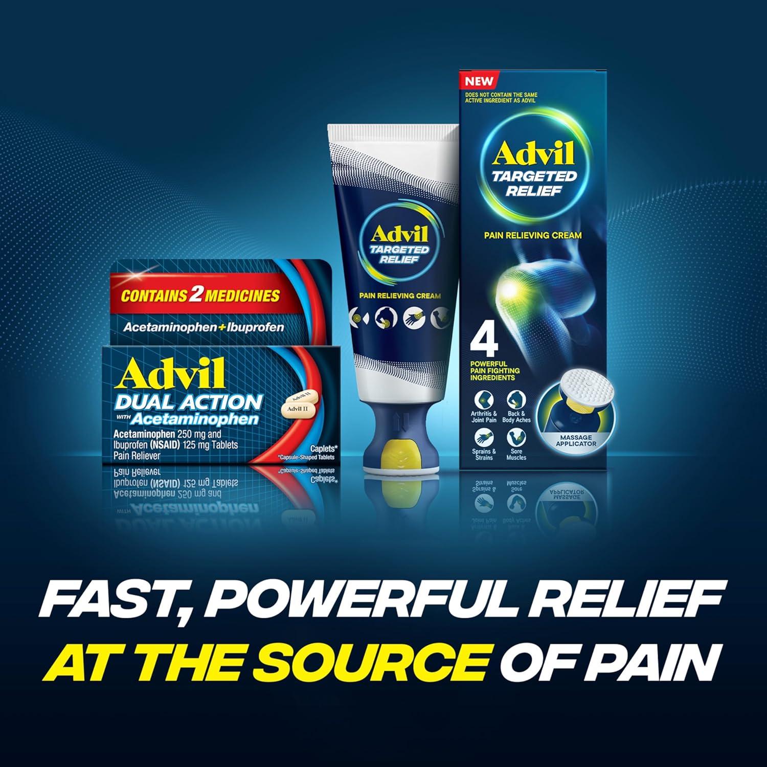 Advil Acción Dual 144 Tabletas Recubiertas 250 Mg Ibuprofeno