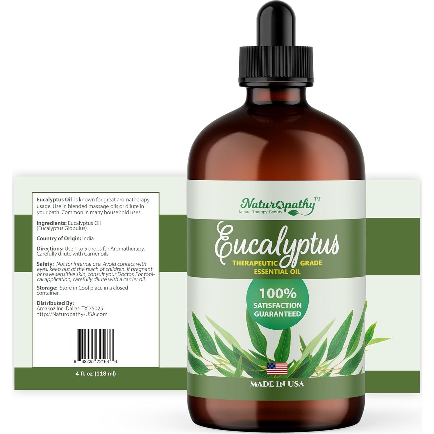 Aceite Esencial de Eucalipto Naturopathy 118 ml - Aromaterapia