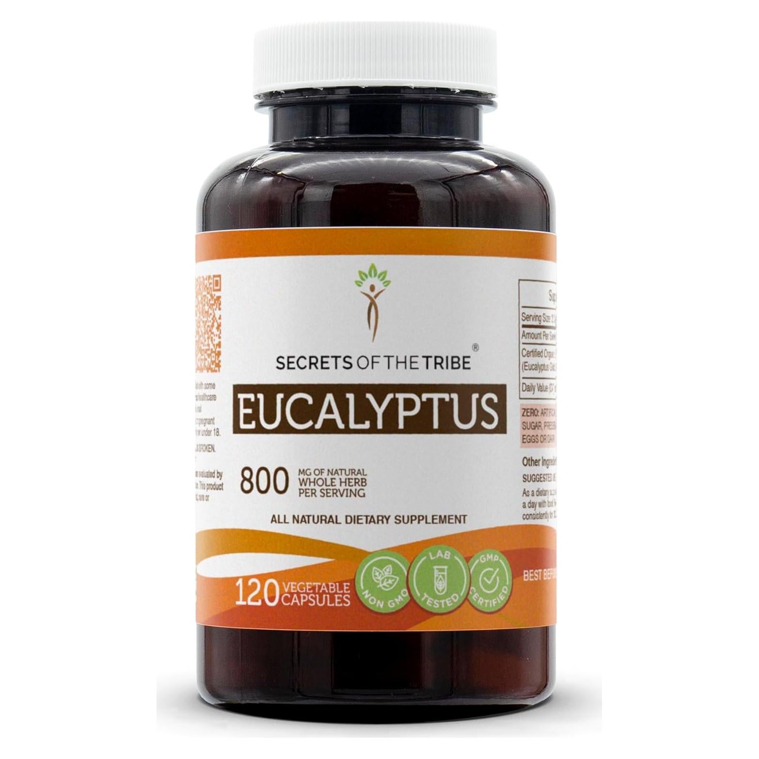 Cápsulas de Eucalipto Secretos de la Tribu 120 Unidades 800 mg