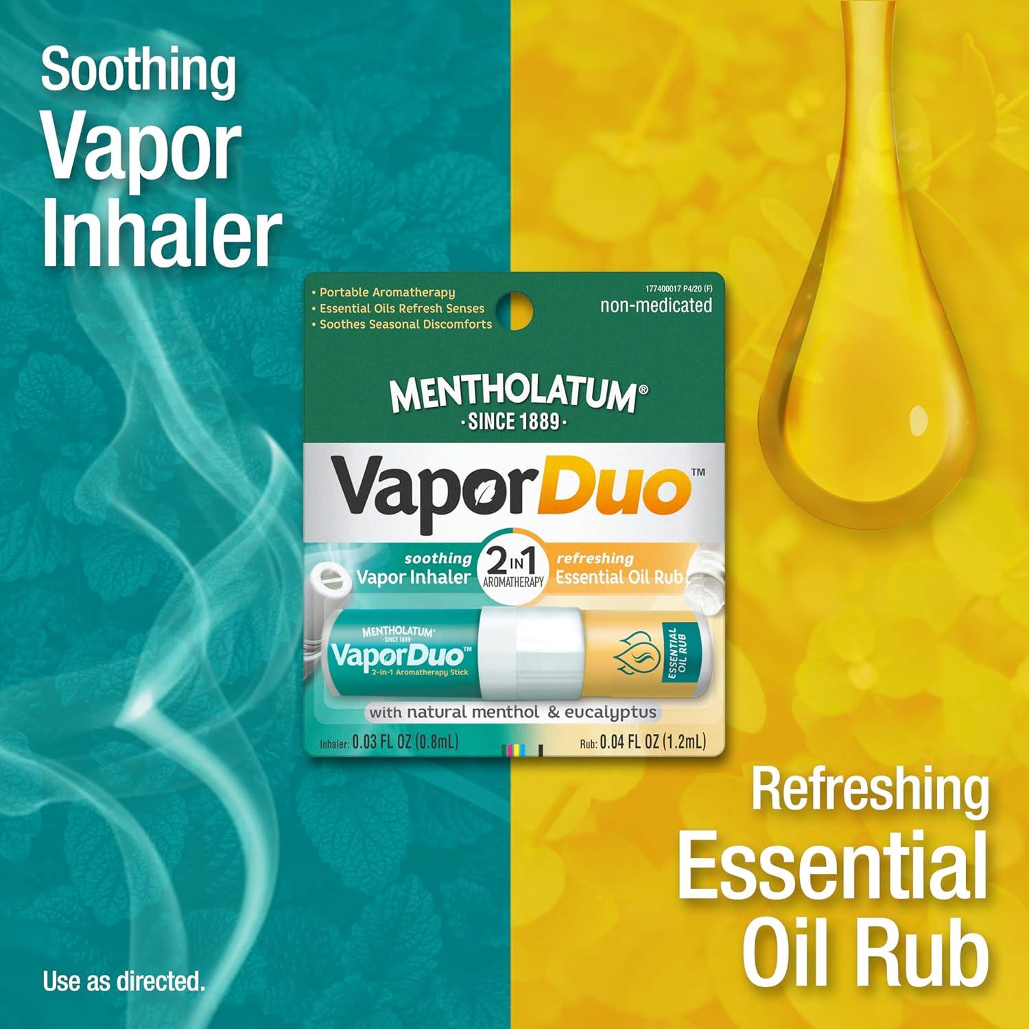 Inhalador de Vapor Mentholatum Duo 1 Cuenta - Alivio Nasal