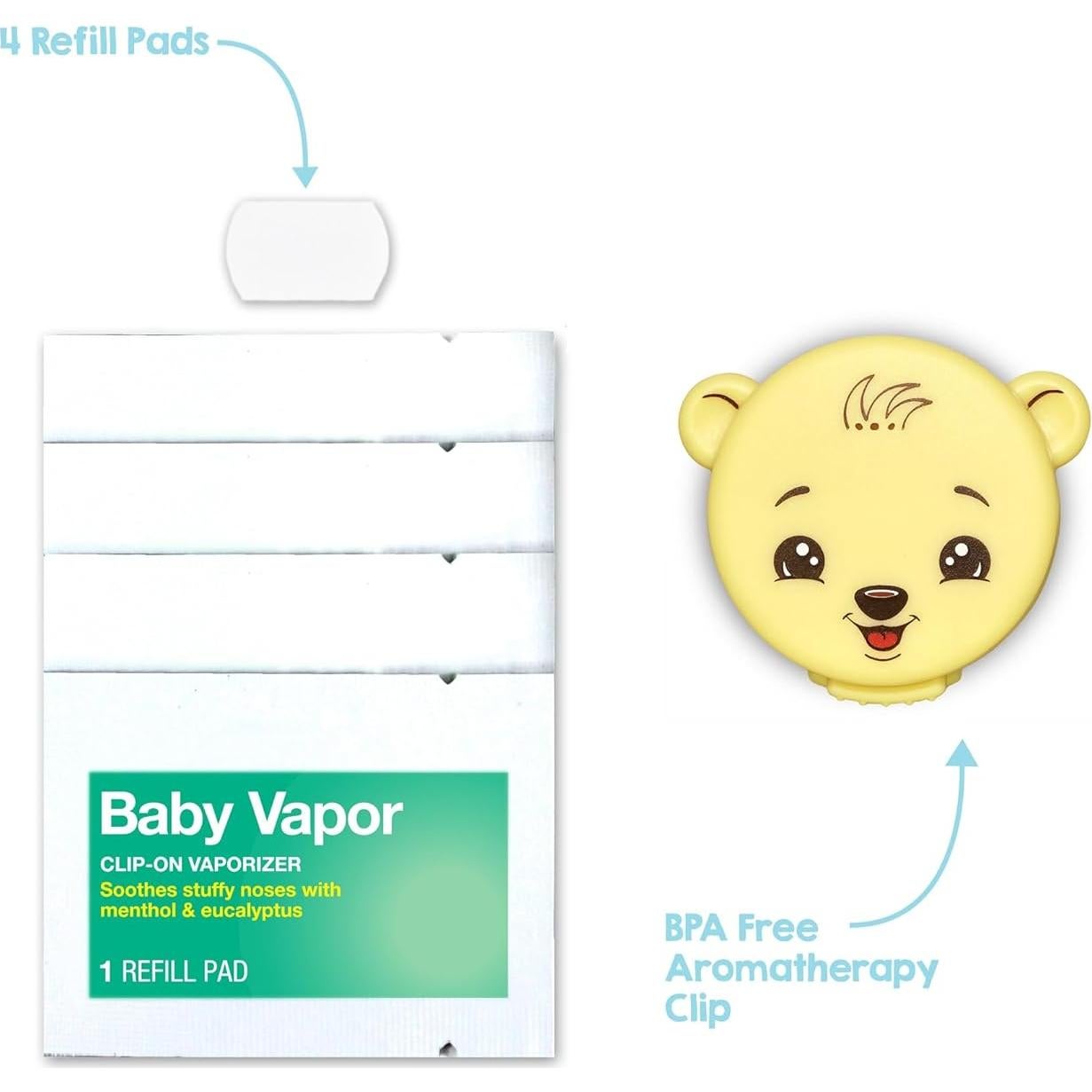 Vaporizador Clip-On RaZbaby para Bebés - Alivio Tos y Resfriado