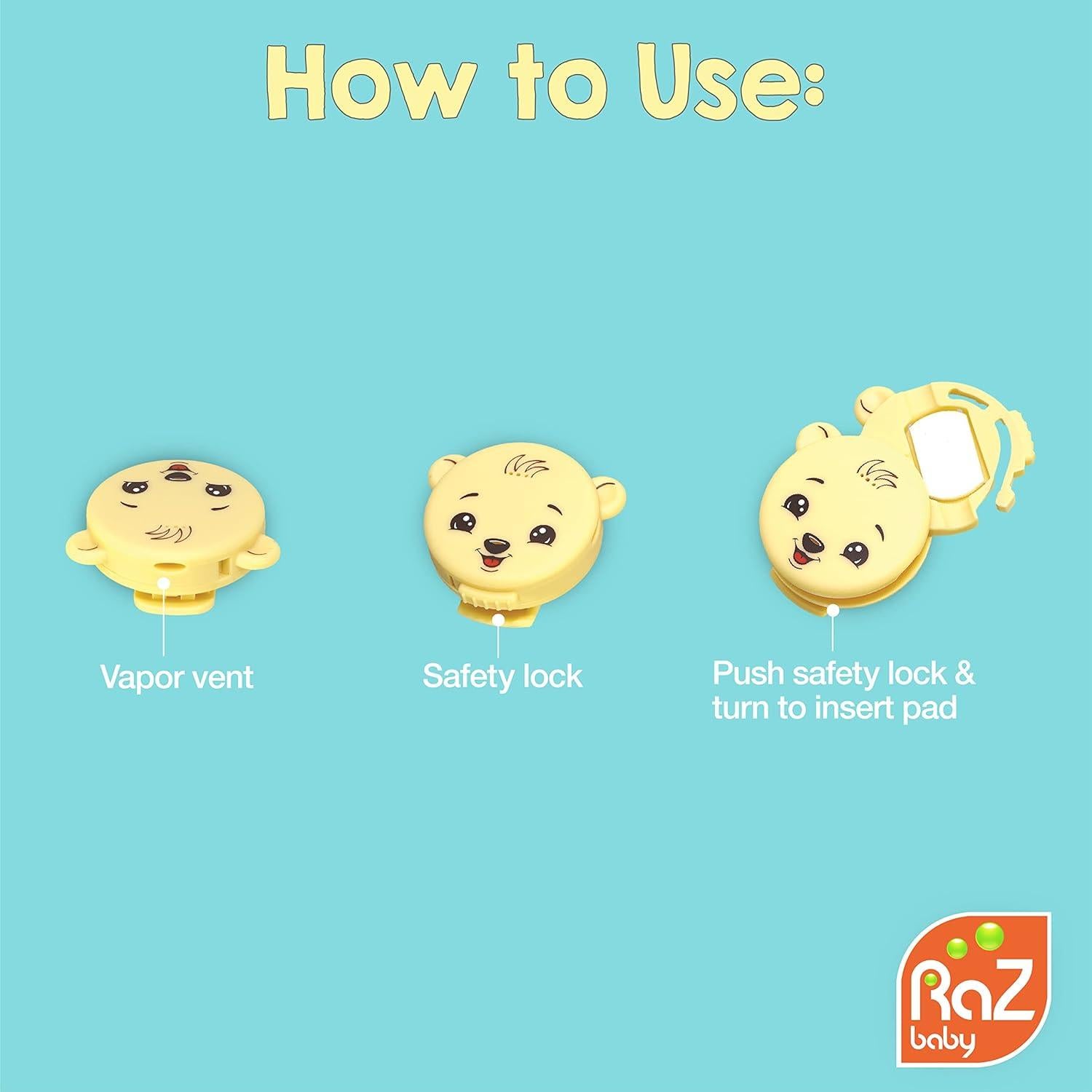 Vaporizador Clip-On RaZbaby para Bebés - Alivio Tos y Resfriado
