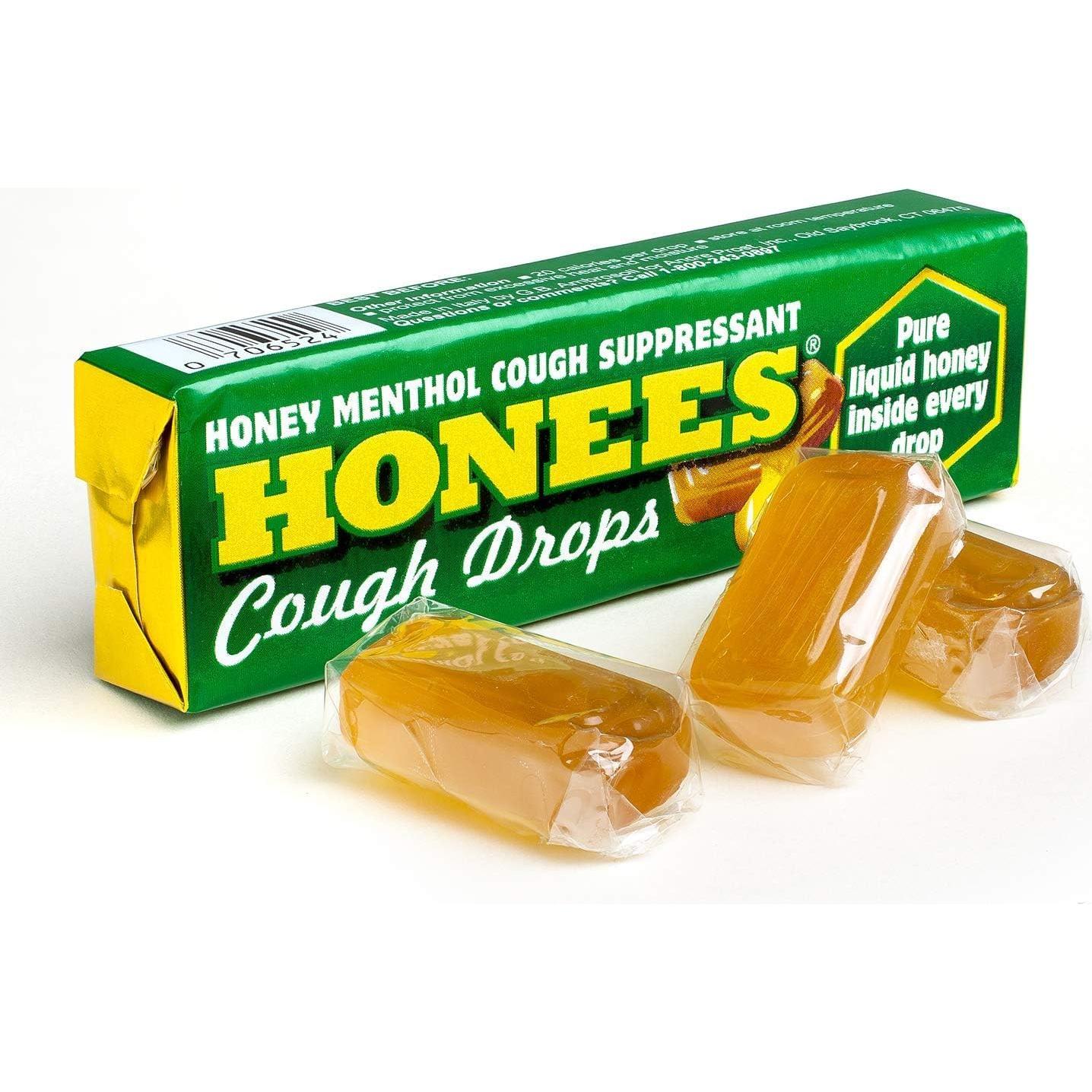 Caramelos para la Tos HONEES Miel Mentol Eucalipto 216 Unidades