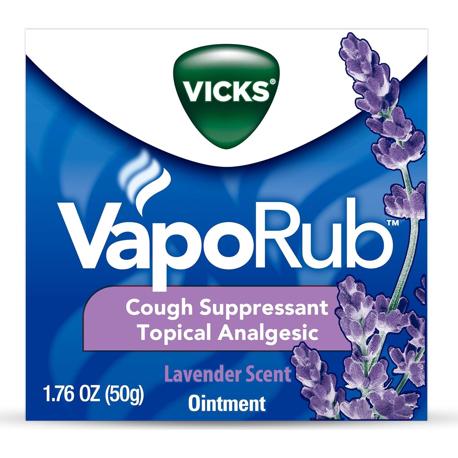 Vicks VapoRub Lavanda 49.87g - Supresor de Tos y Analgésico