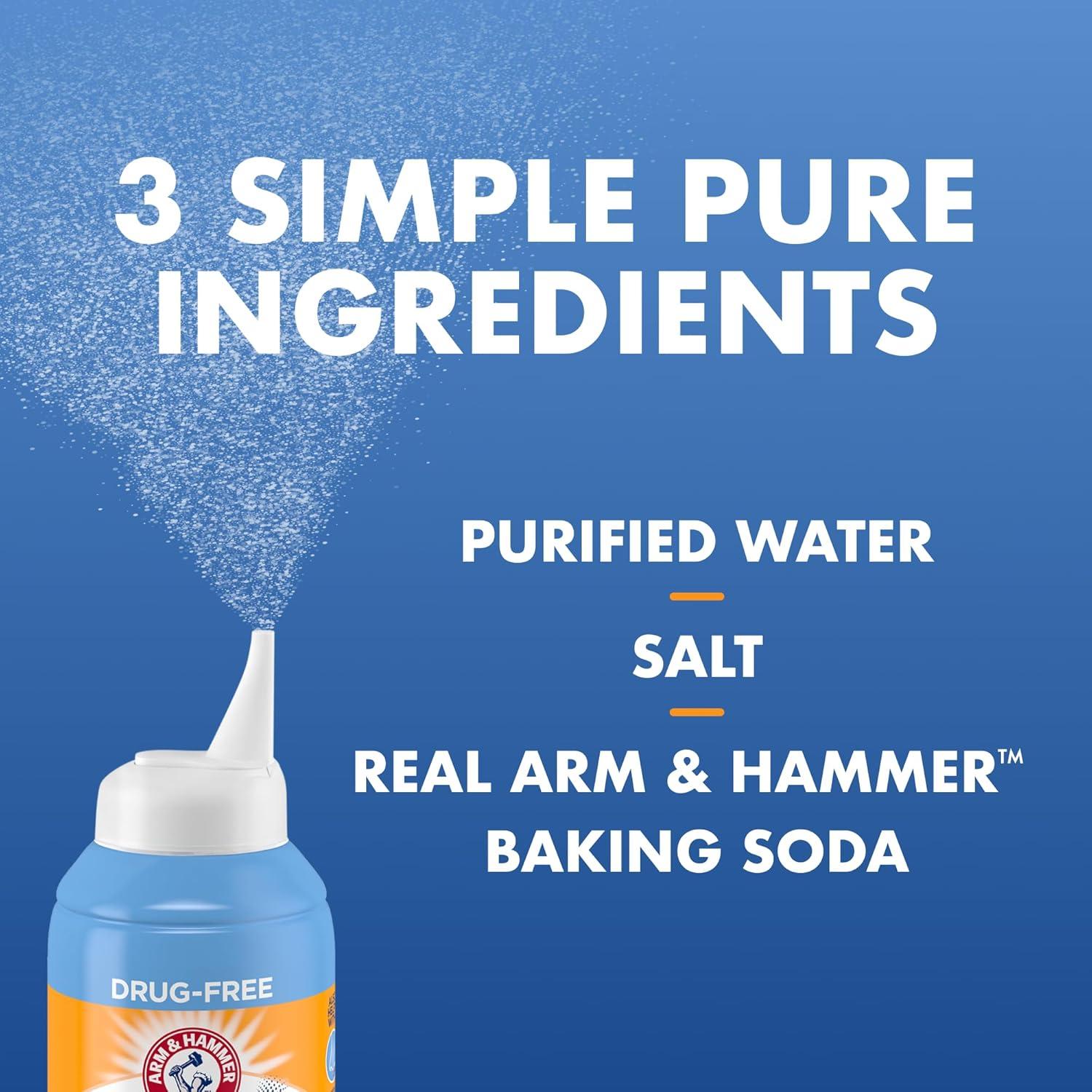 Spray Nasal Salino Arm & Hammer Simply Saline 124ml - Paquete de 2