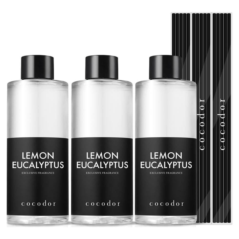 Cocod'or Recarga Aceite Difusor Varilla Eucalipto Limón 3x198ml