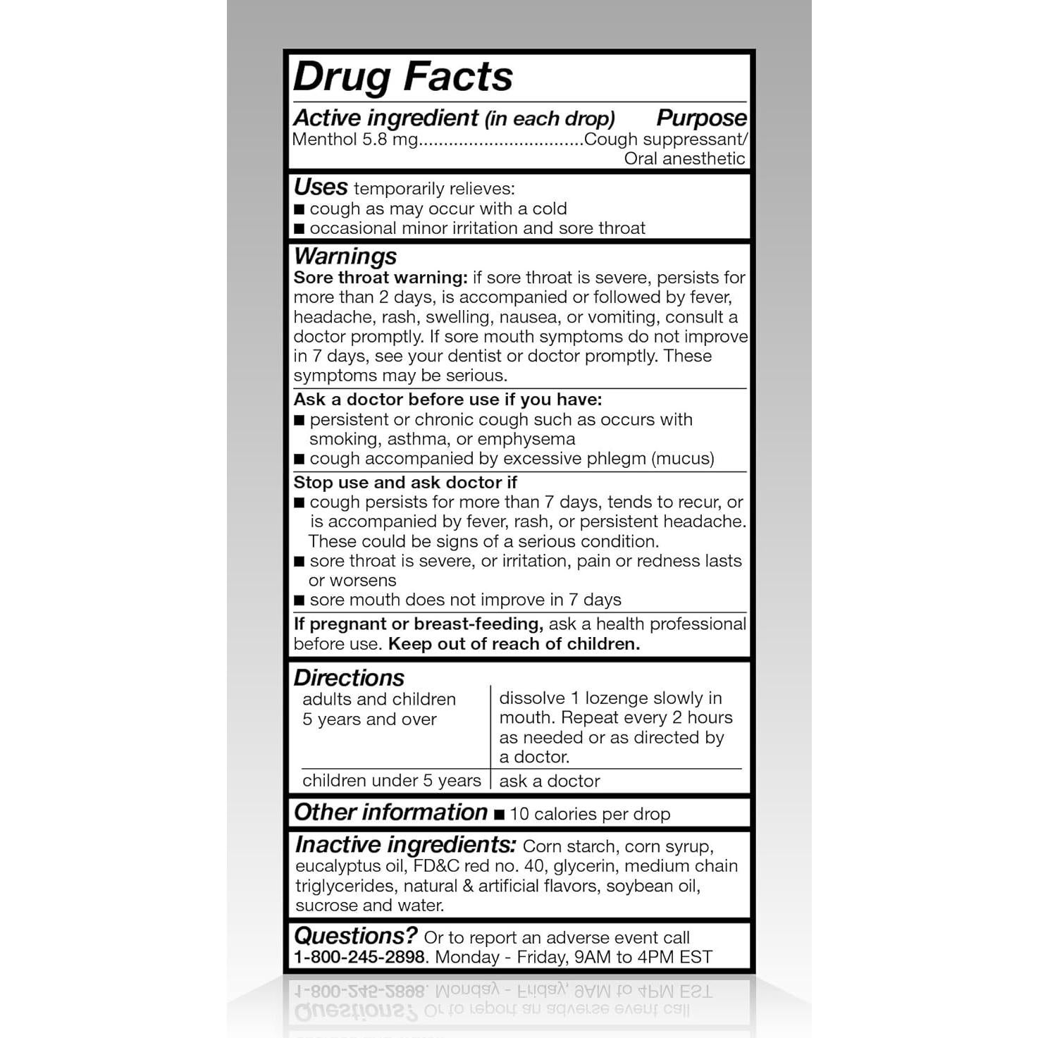 Caramelos para la Tos de Cereza Amazon Basic Care 160 unidades