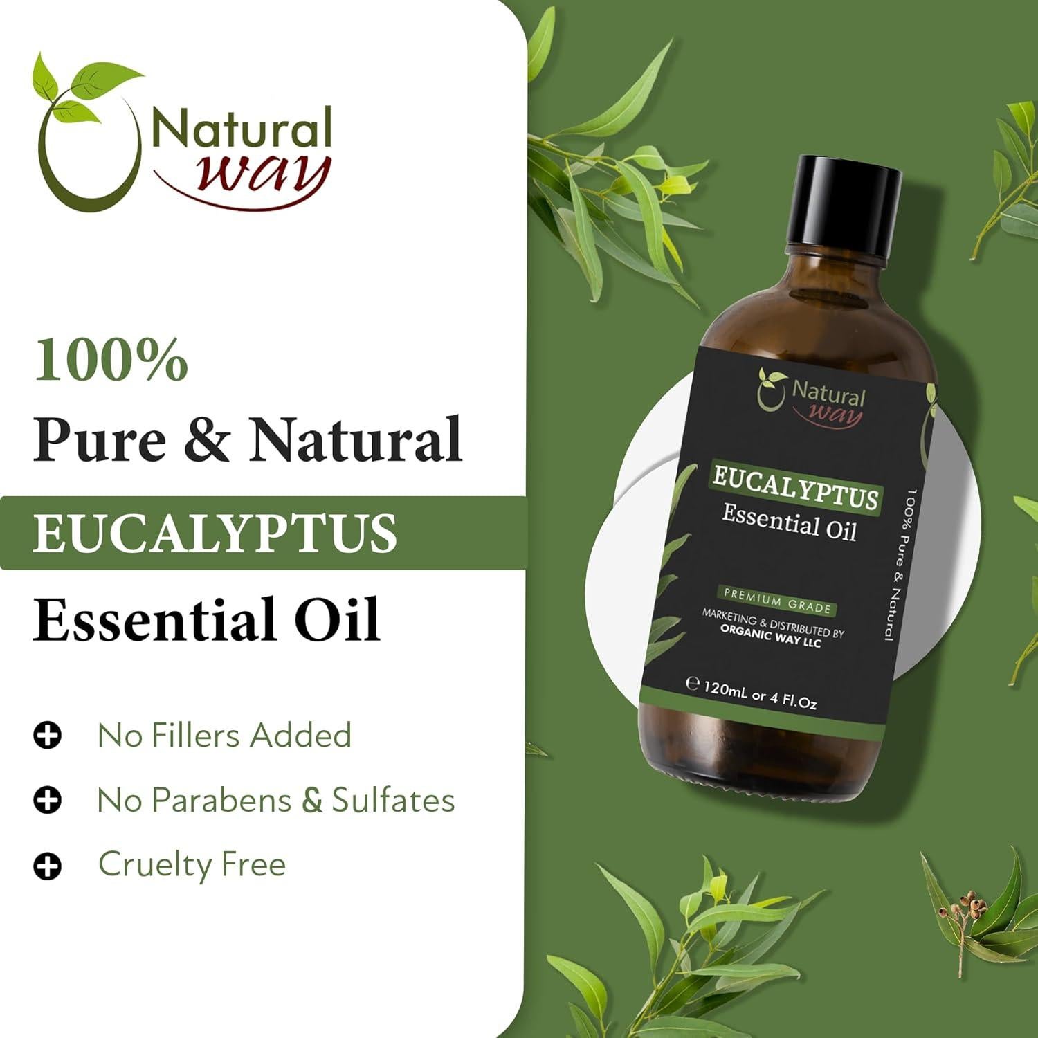 Aceite Esencial Eucalipto Natural Way 120 mL Aromaterapia