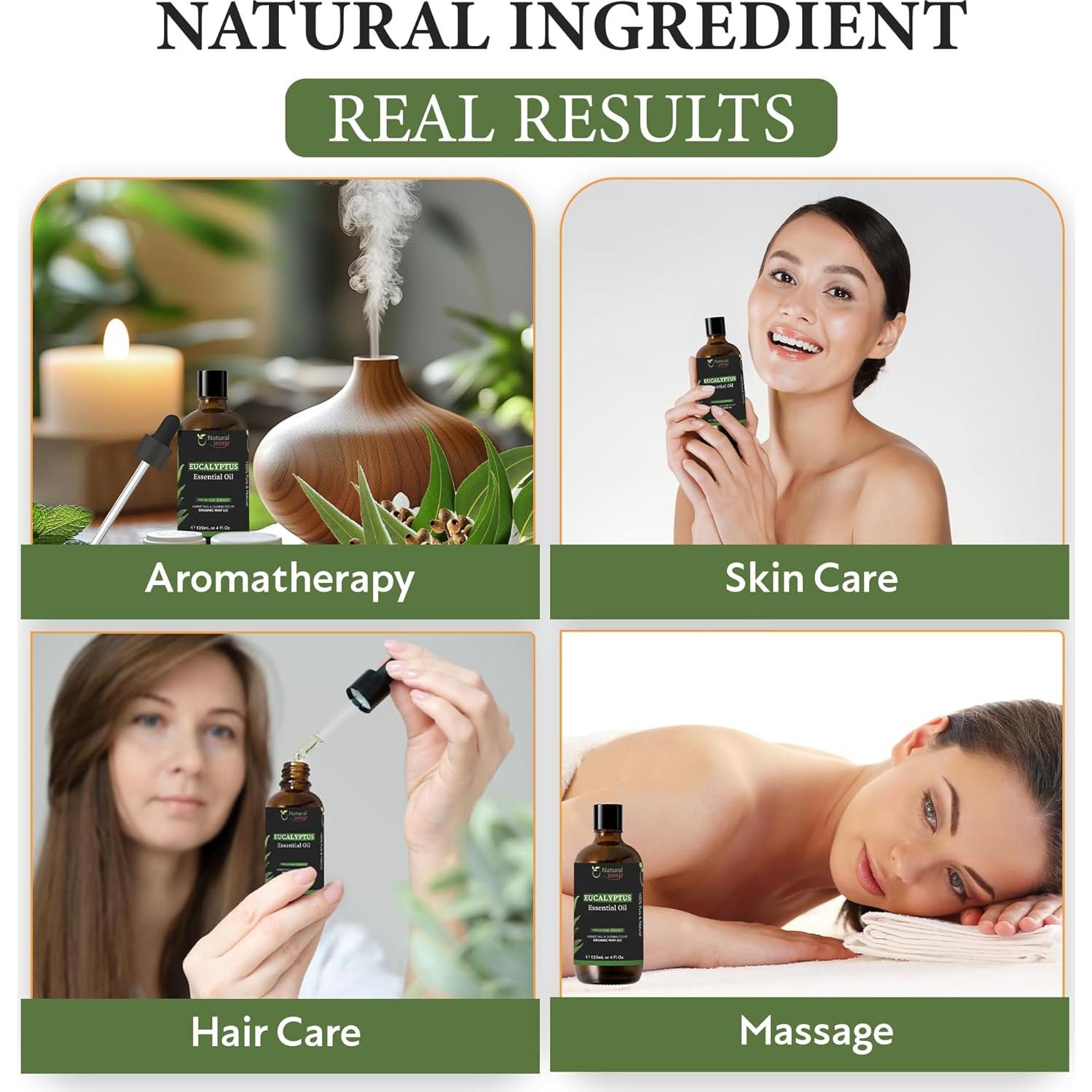 Aceite Esencial Eucalipto Natural Way 120 mL Aromaterapia