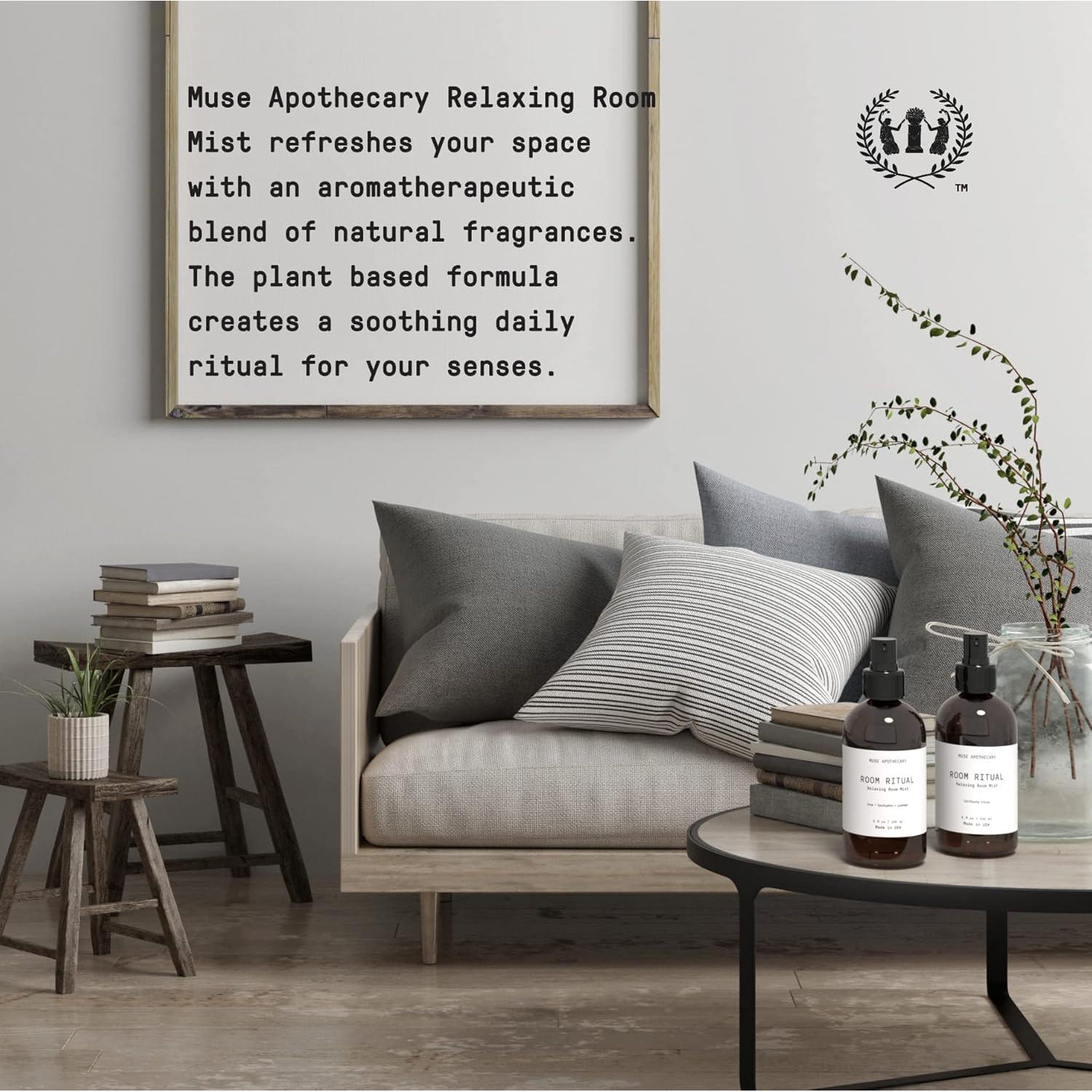 Mist Aromático Muse Apothecary 113.4 ml Aloe Eucalipto Lavanda - Paquete de 2