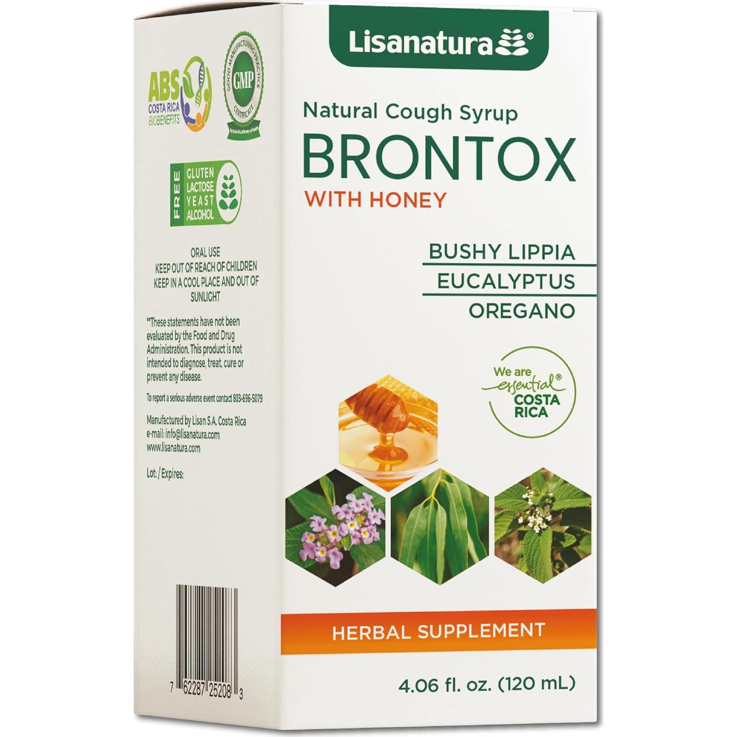 Jarabe Natural para la Tos Brontox Lisanatura 120 ml - Herbal con Miel