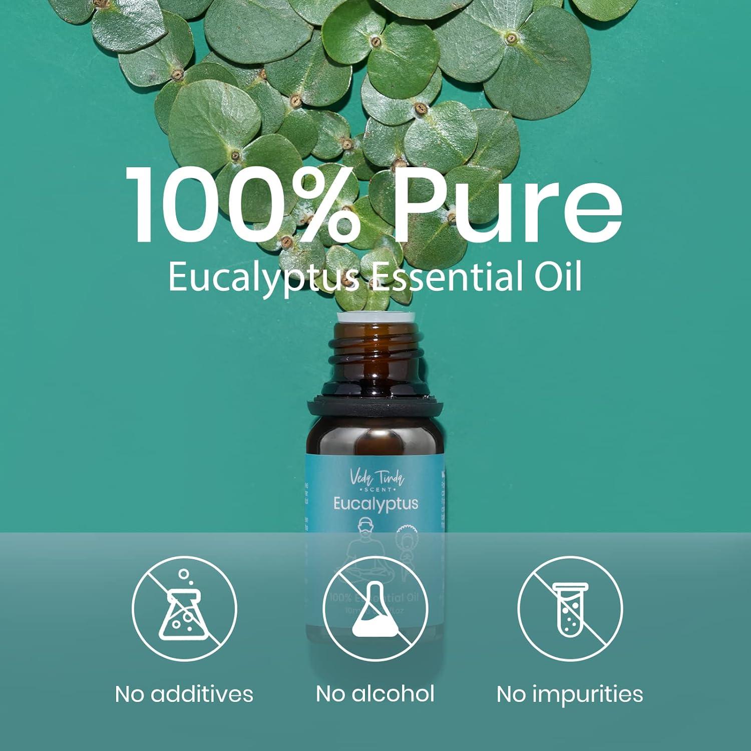 Aceite Esencial de Eucalipto Veda Tinda 100% Puro 10ml