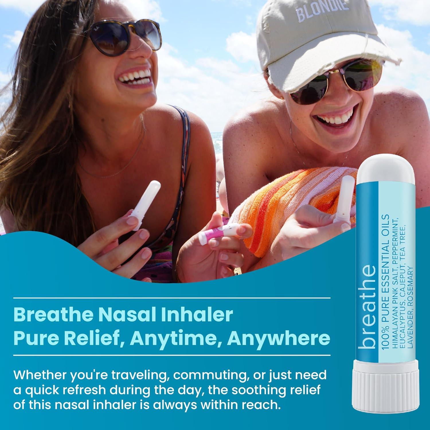 Inhalador Aromaterapia MOXE Breathe 3 Paquete - Sal Himalaya