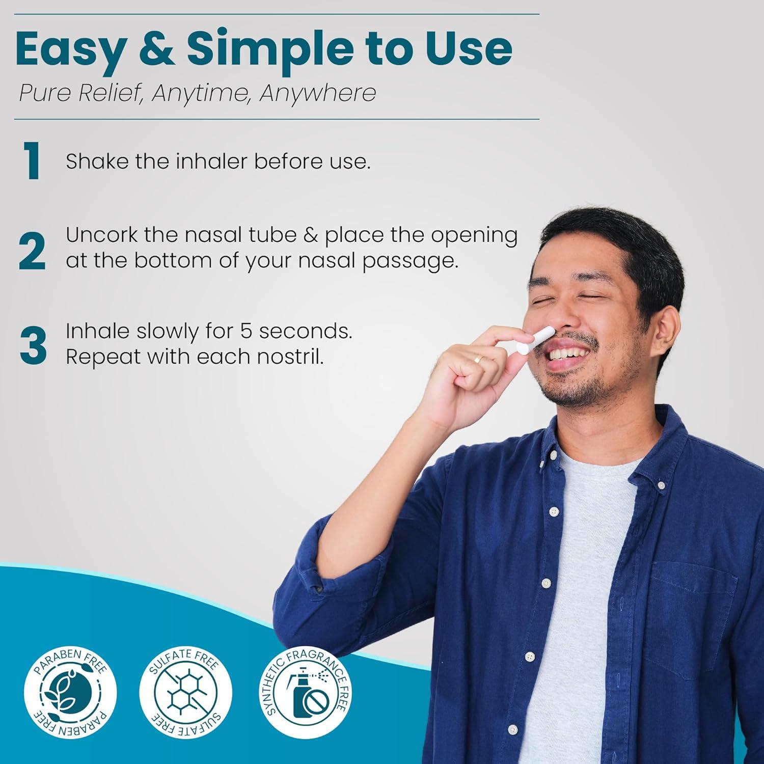 Inhalador Aromaterapia MOXE Breathe 3 Paquete - Sal Himalaya