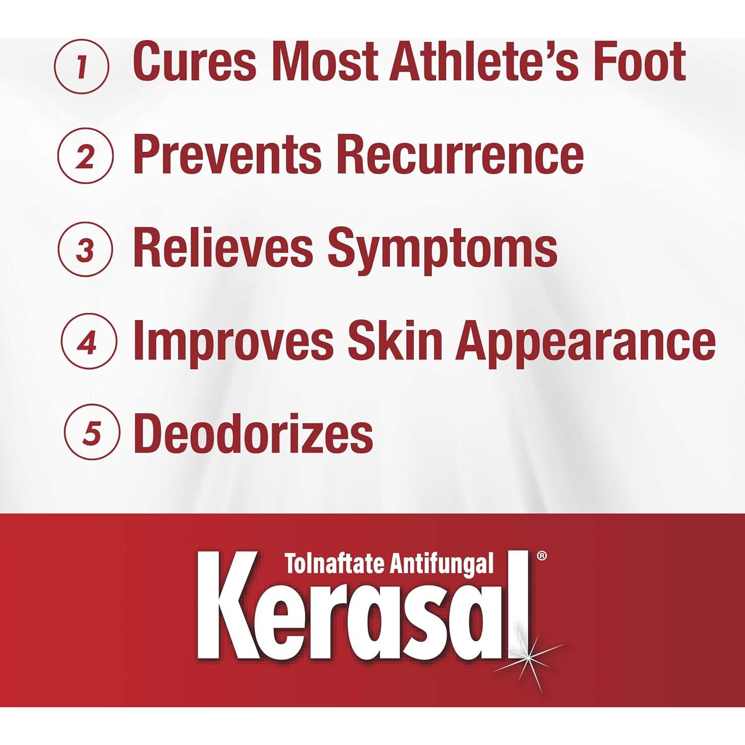 Kerasal Gel Claro Sedoso 5-en-1 12g + Spray Polvo Invisible 56g