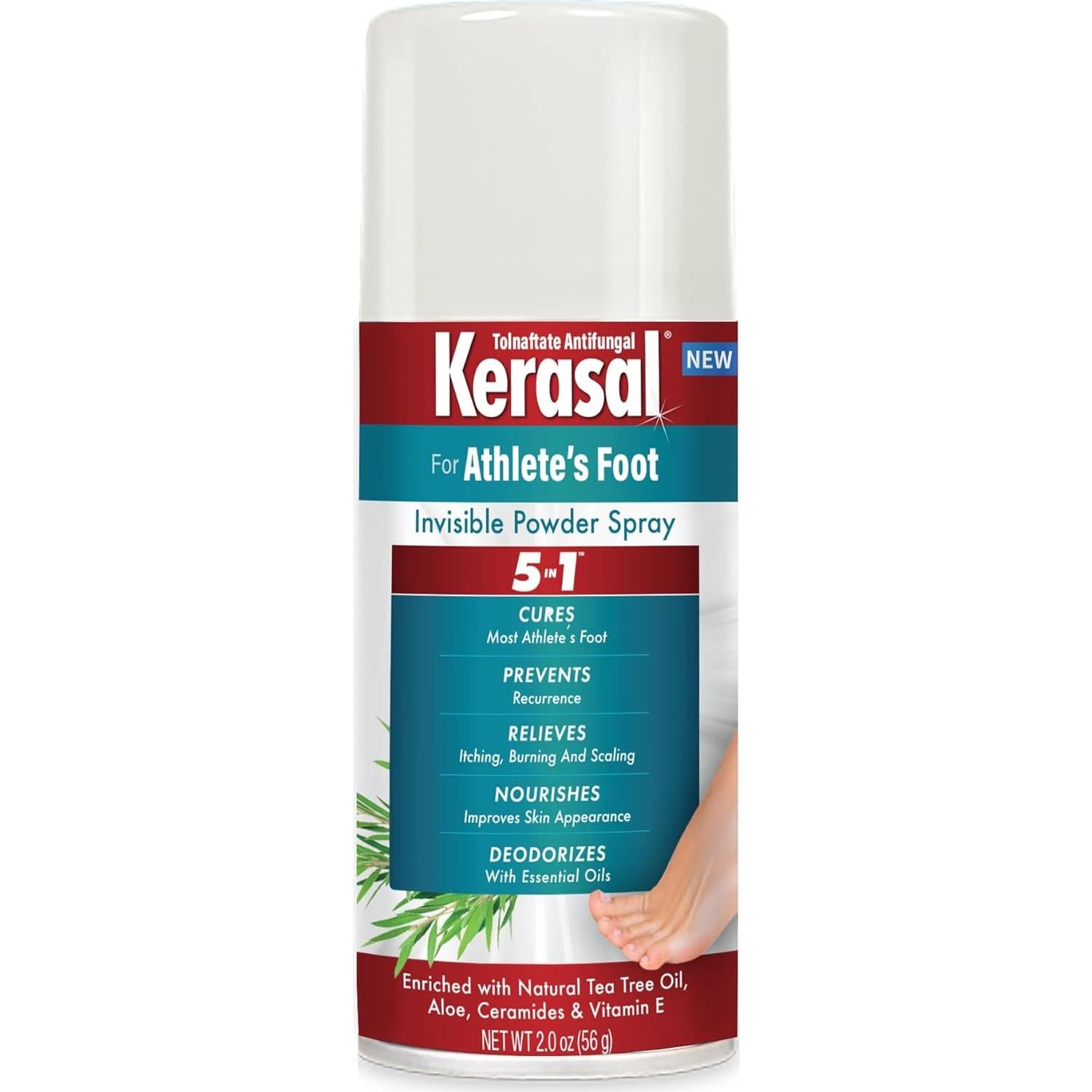 Kerasal Gel Claro Sedoso 5-en-1 12g + Spray Polvo Invisible 56g