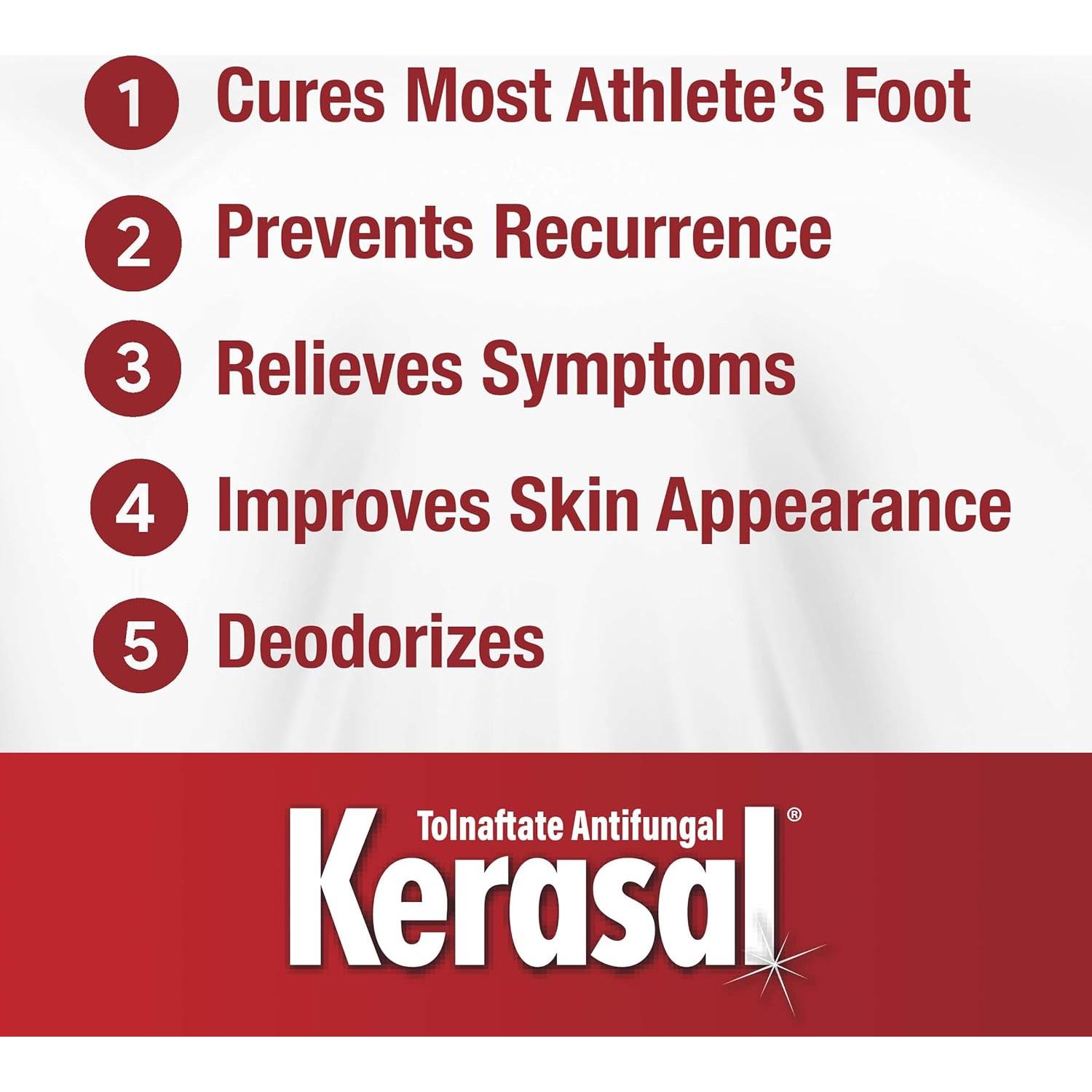 Kerasal Gel Claro Sedoso 5-en-1 12g + Spray Polvo Invisible 56g