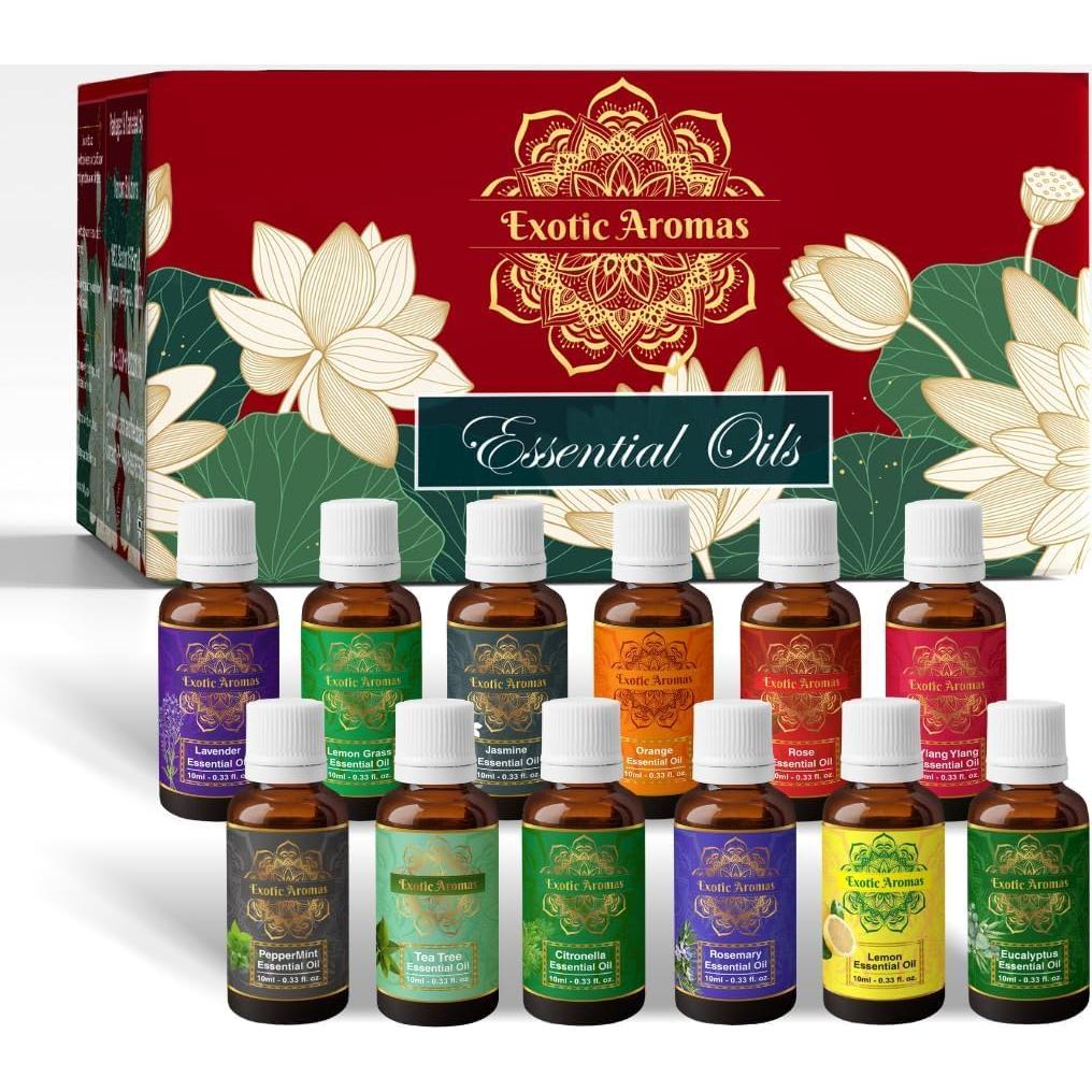 Aceite Esencial Natural Krushnam Traders - 12 x 10 ml